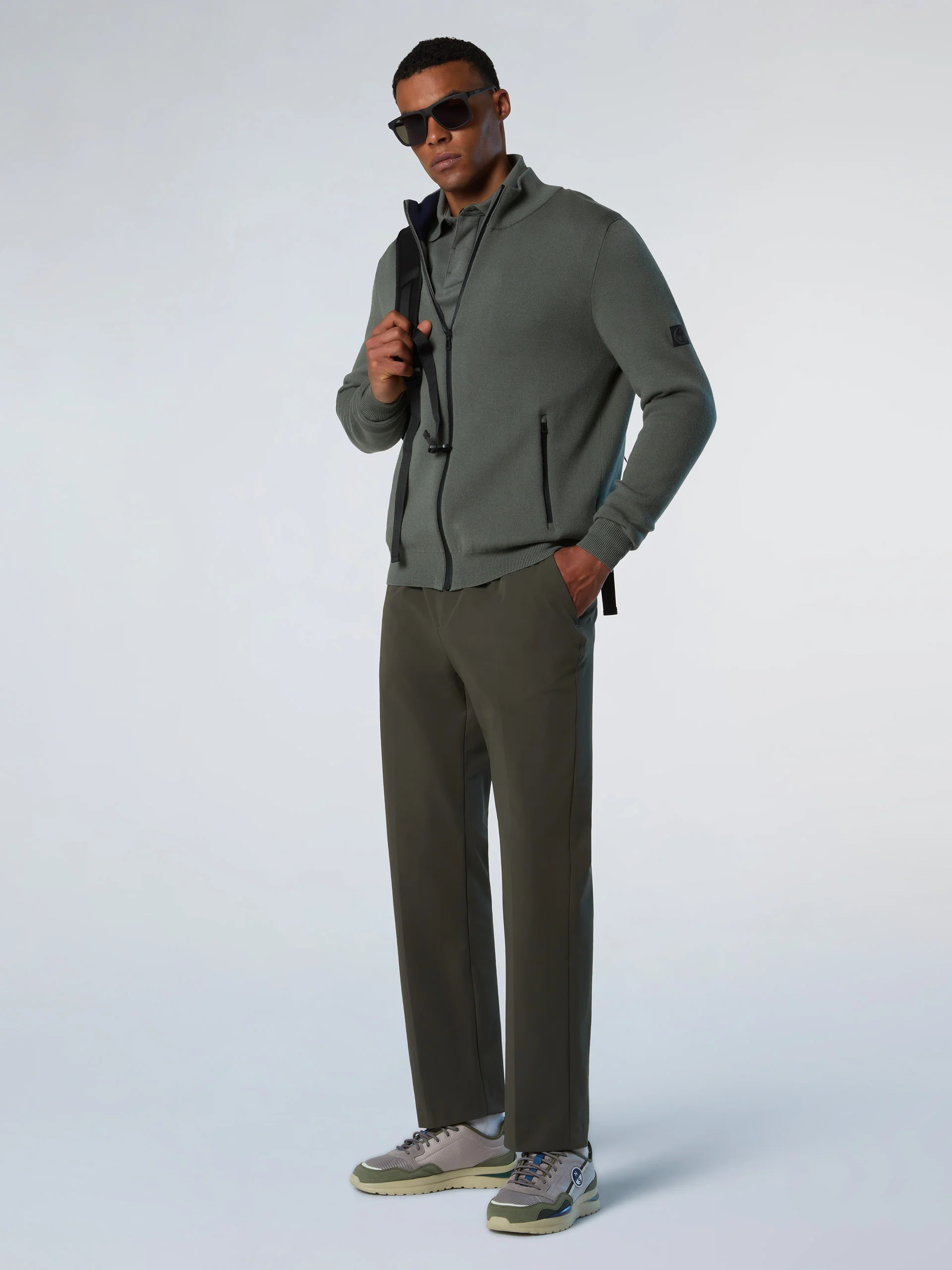 Bonded full-zip sweater - Image 5