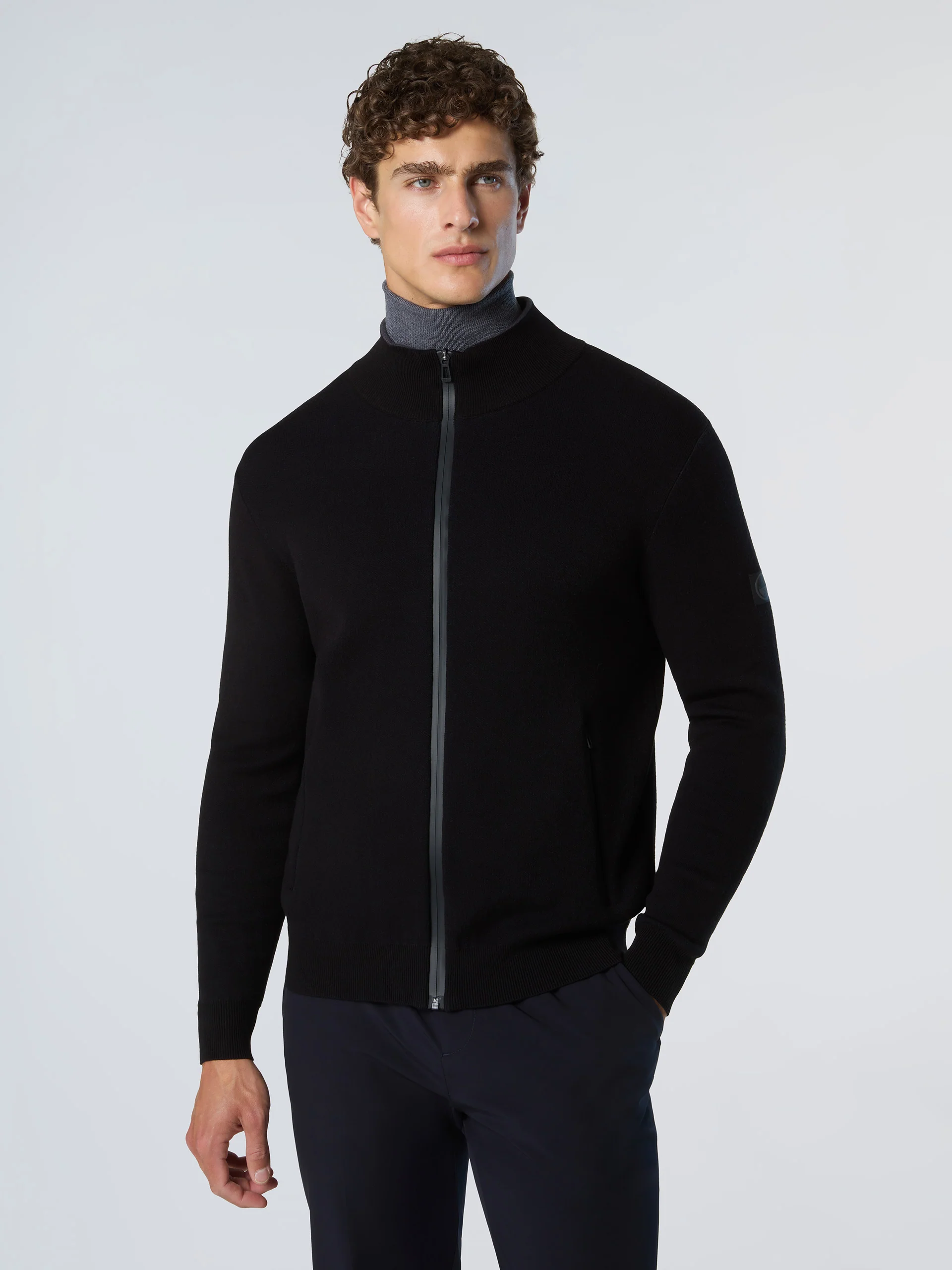 Bonded full-zip sweater - Image 7