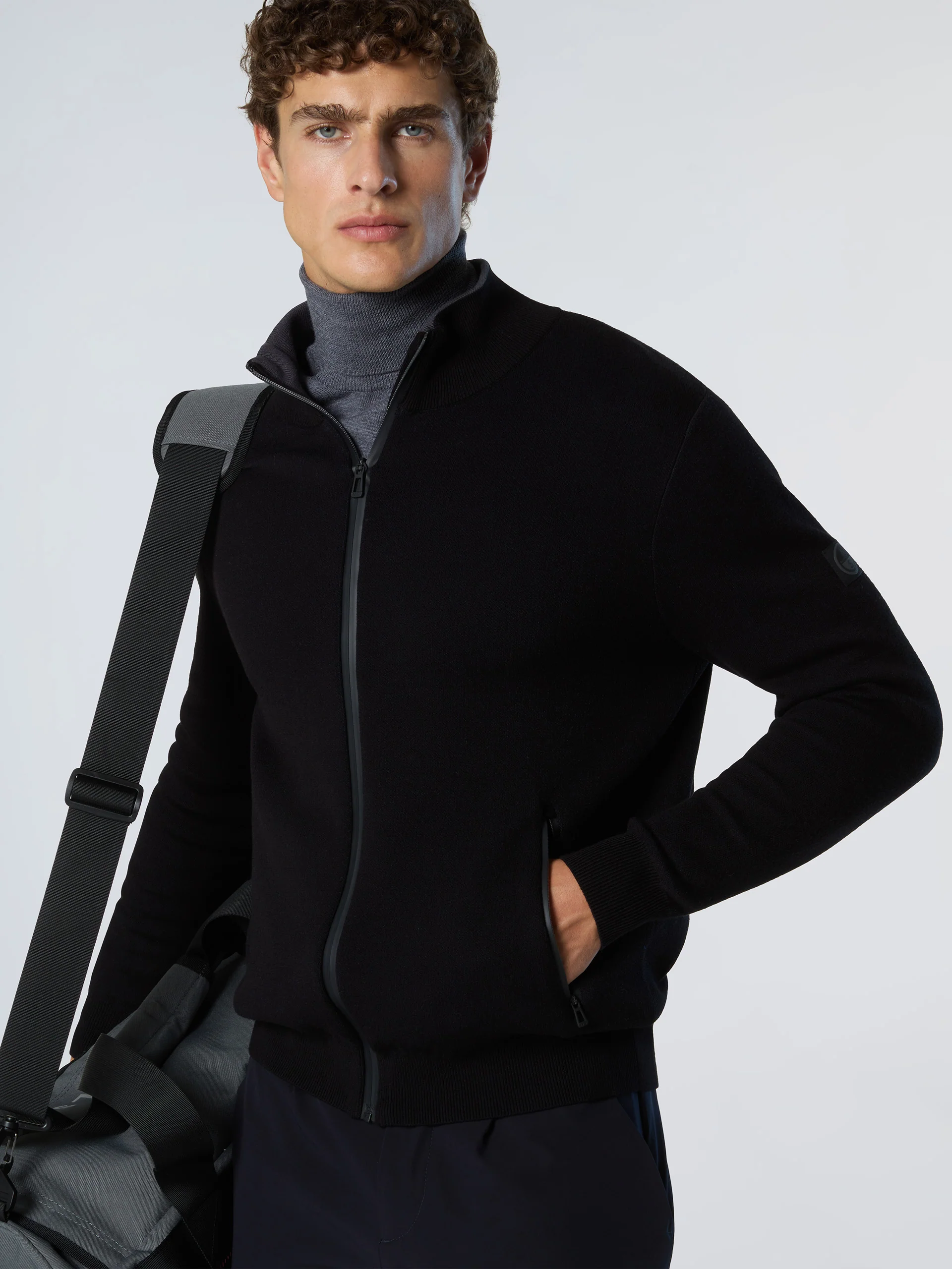 Bonded full-zip sweater - Image 8