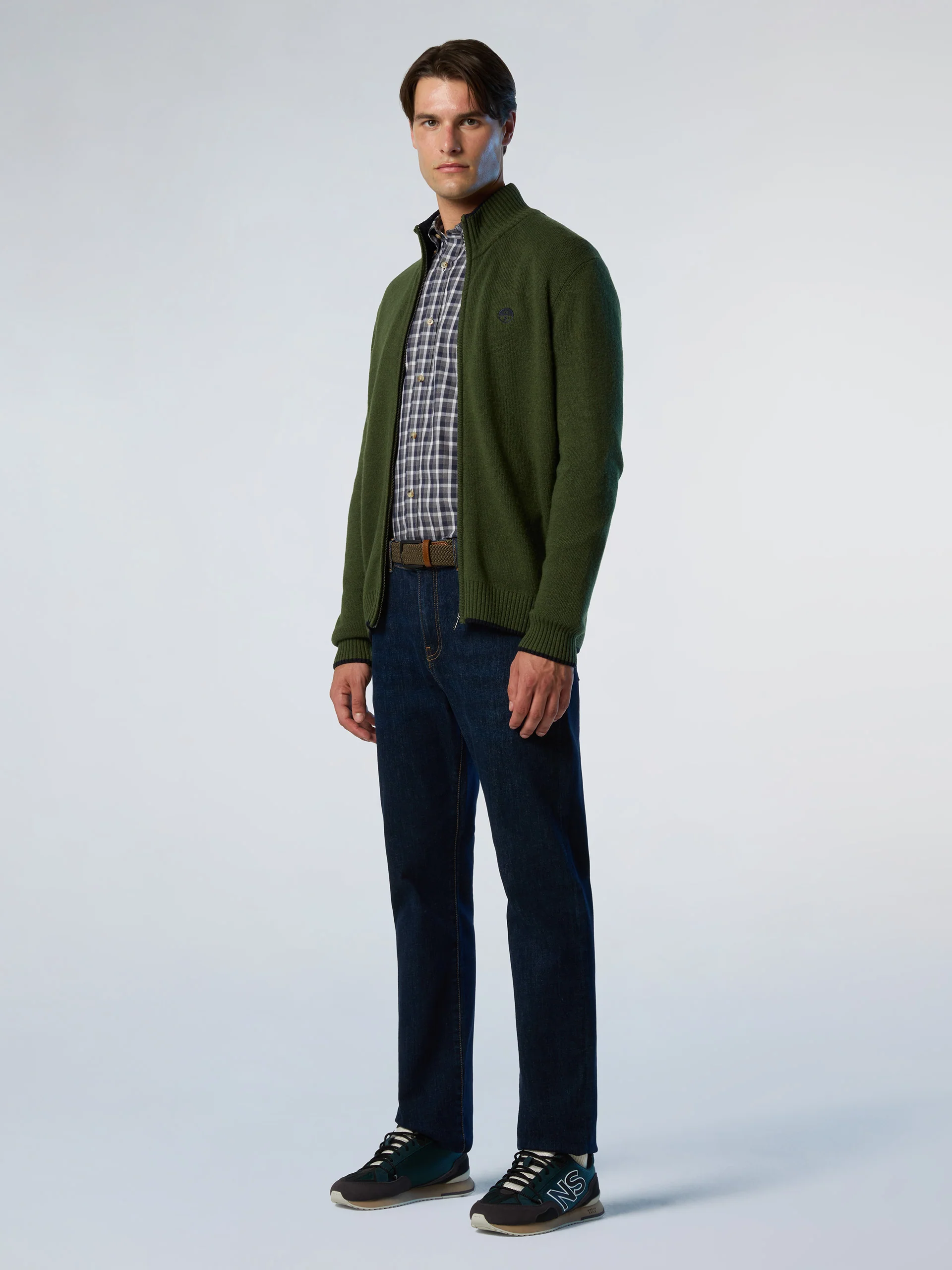 Cashmere blend zip-through sweater - Image 5