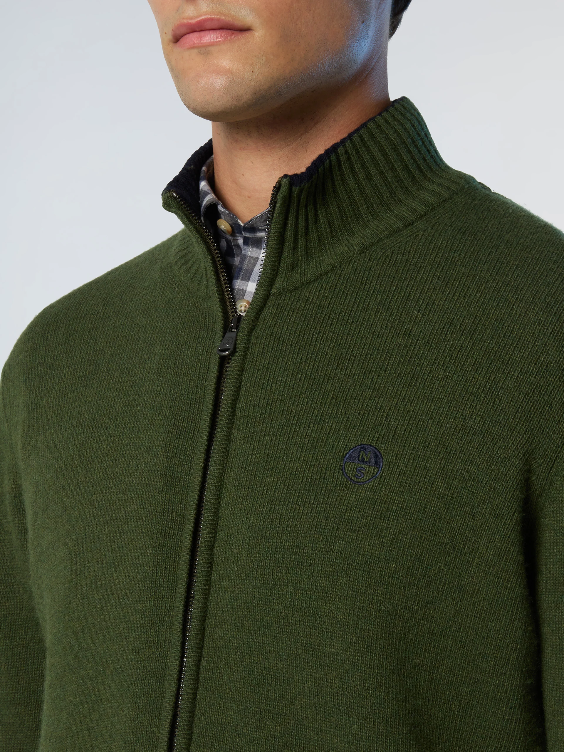 Cashmere blend zip-through sweater - Image 6