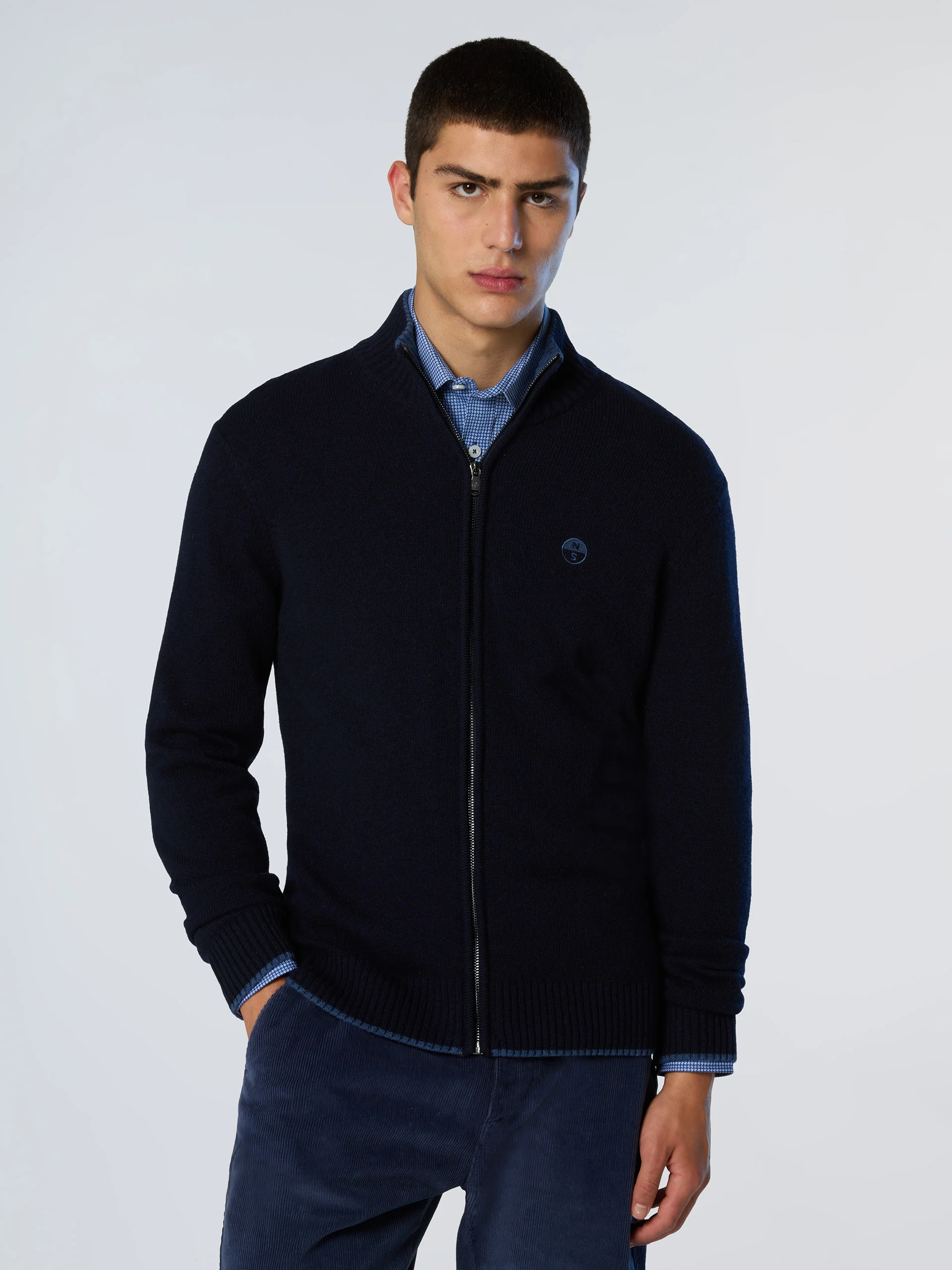 Cashmere blend zip-through sweater - Image 7
