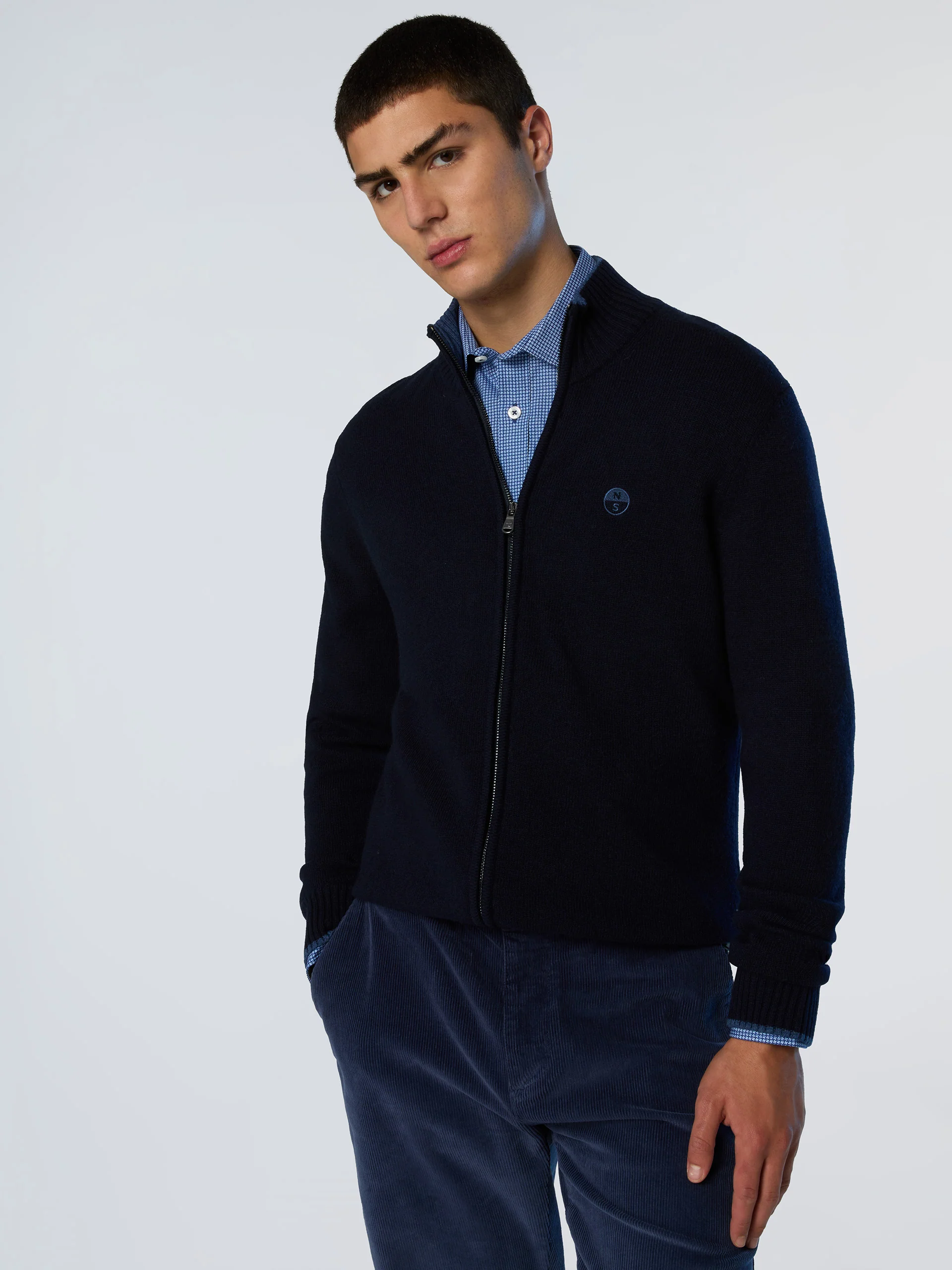 Cashmere blend zip-through sweater - Image 8