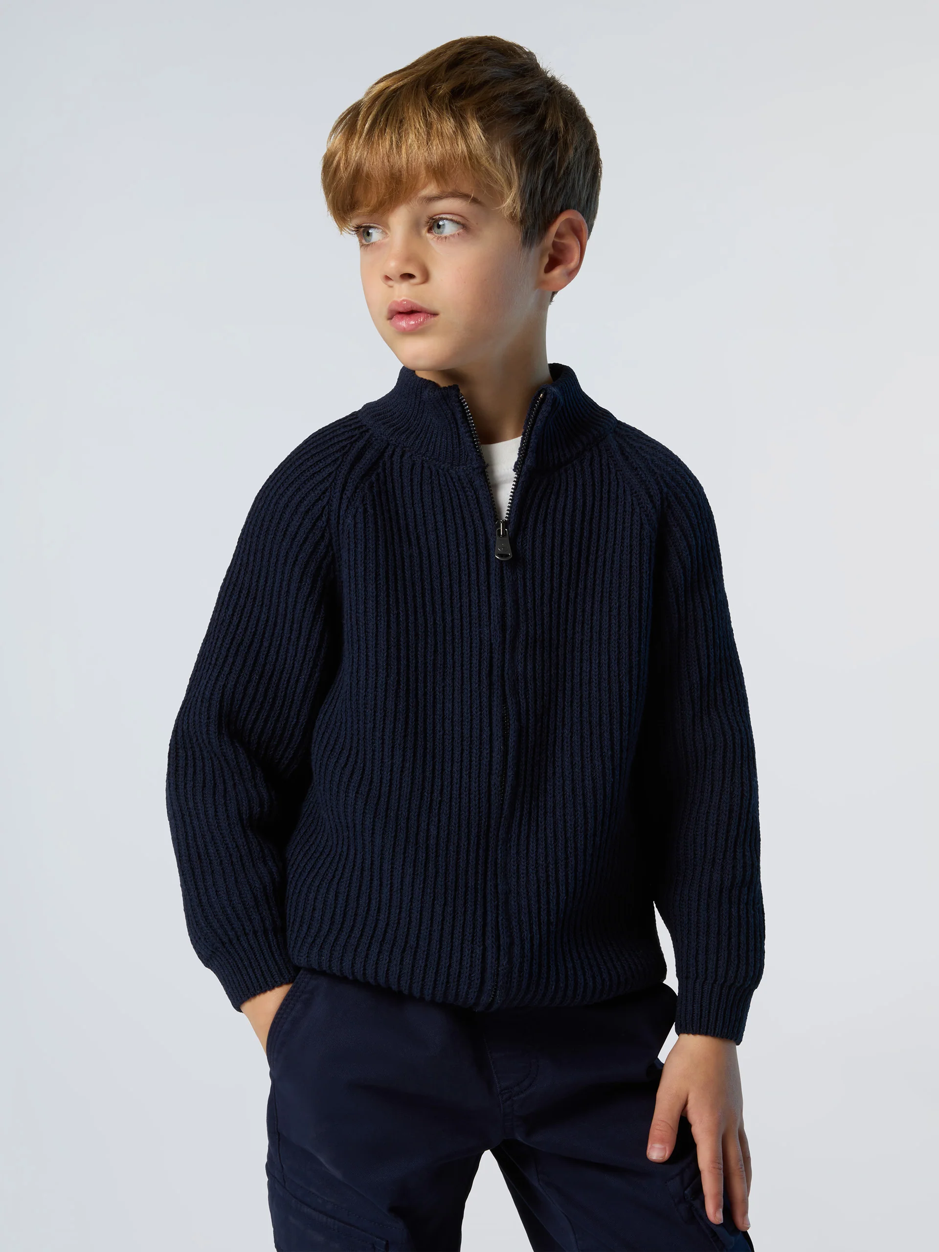 Ribbed zip-through sweater - Image 7