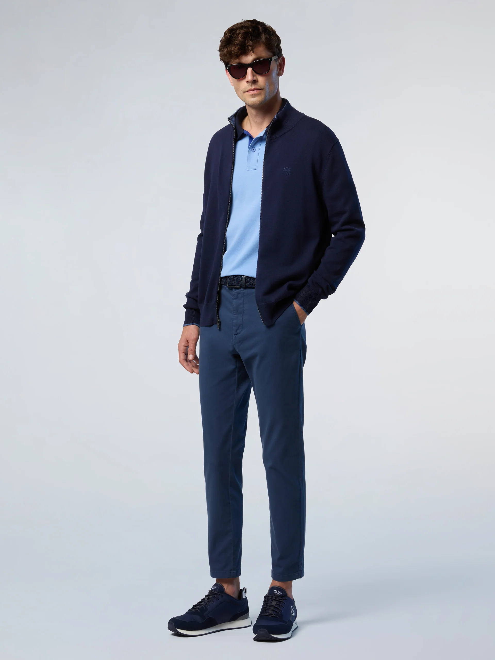 Full-zip sweater with embroidered logo - Image 11