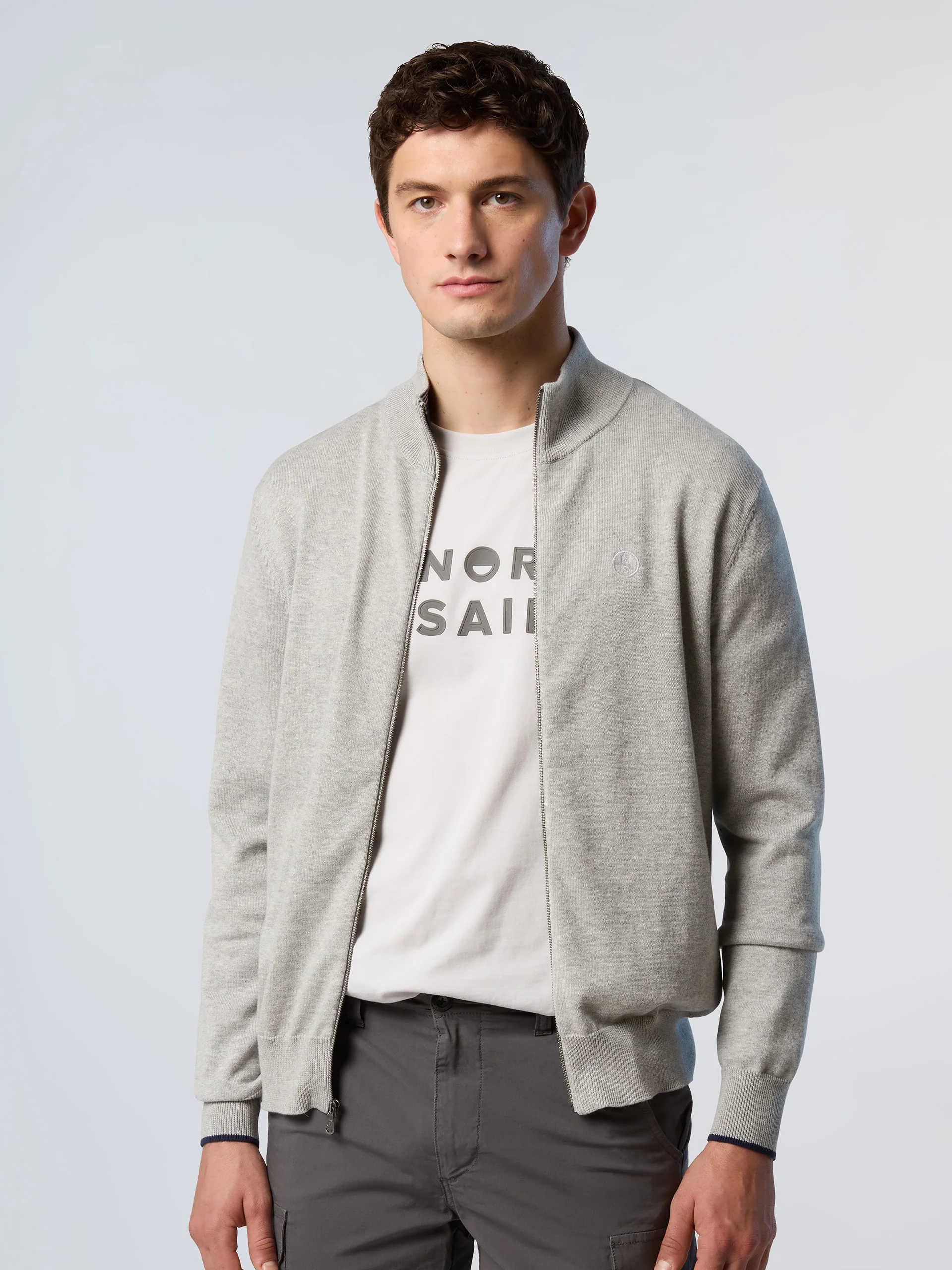 Full-zip sweater with embroidered logo - Image 14