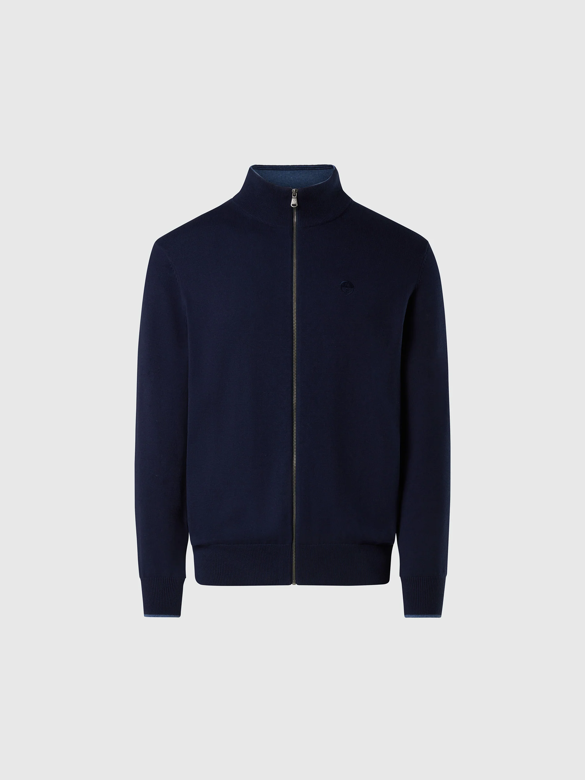 Full-zip sweater with embroidered logo - Image 9