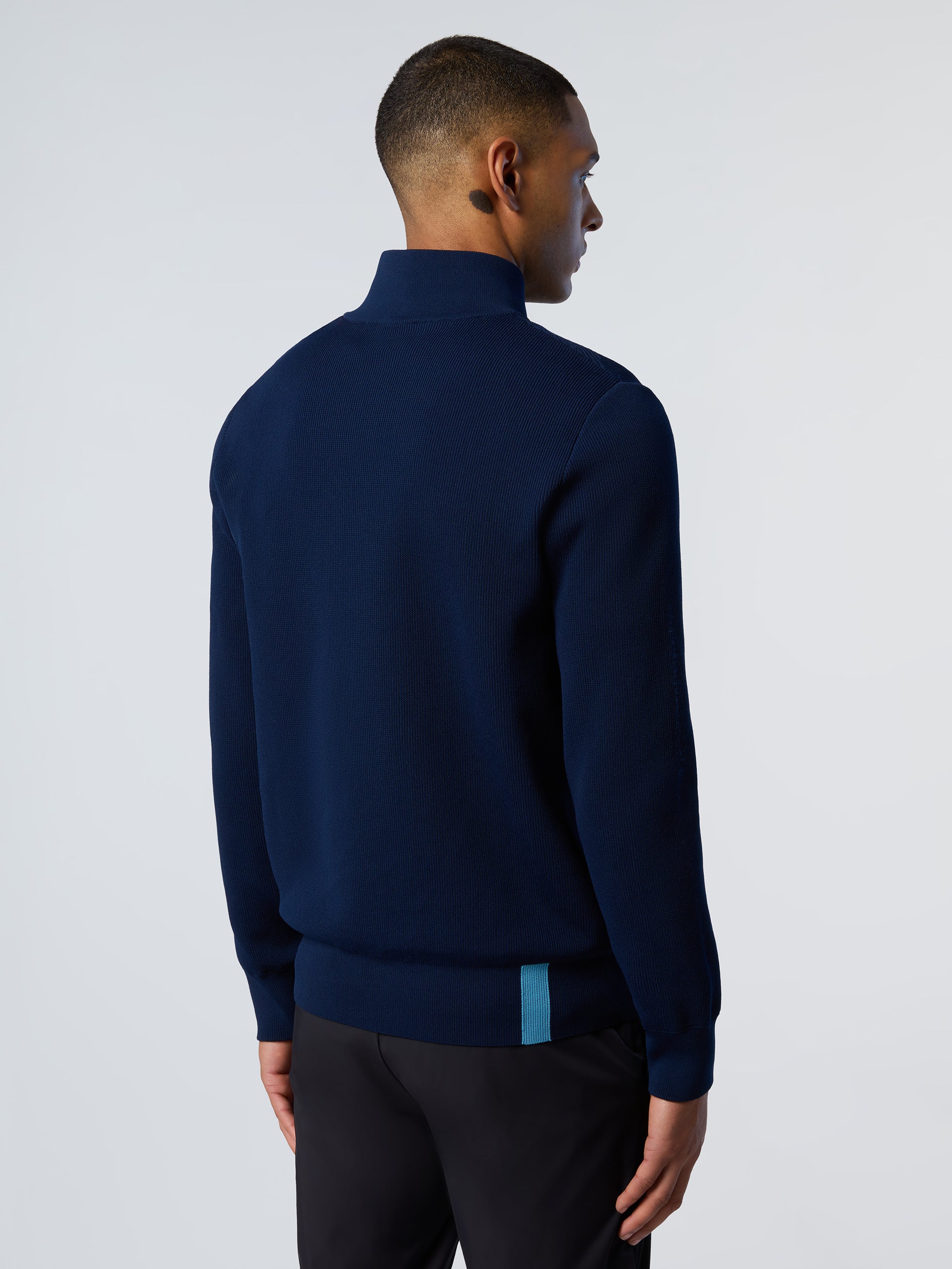 Technical knit full-zip sweater - Image 10