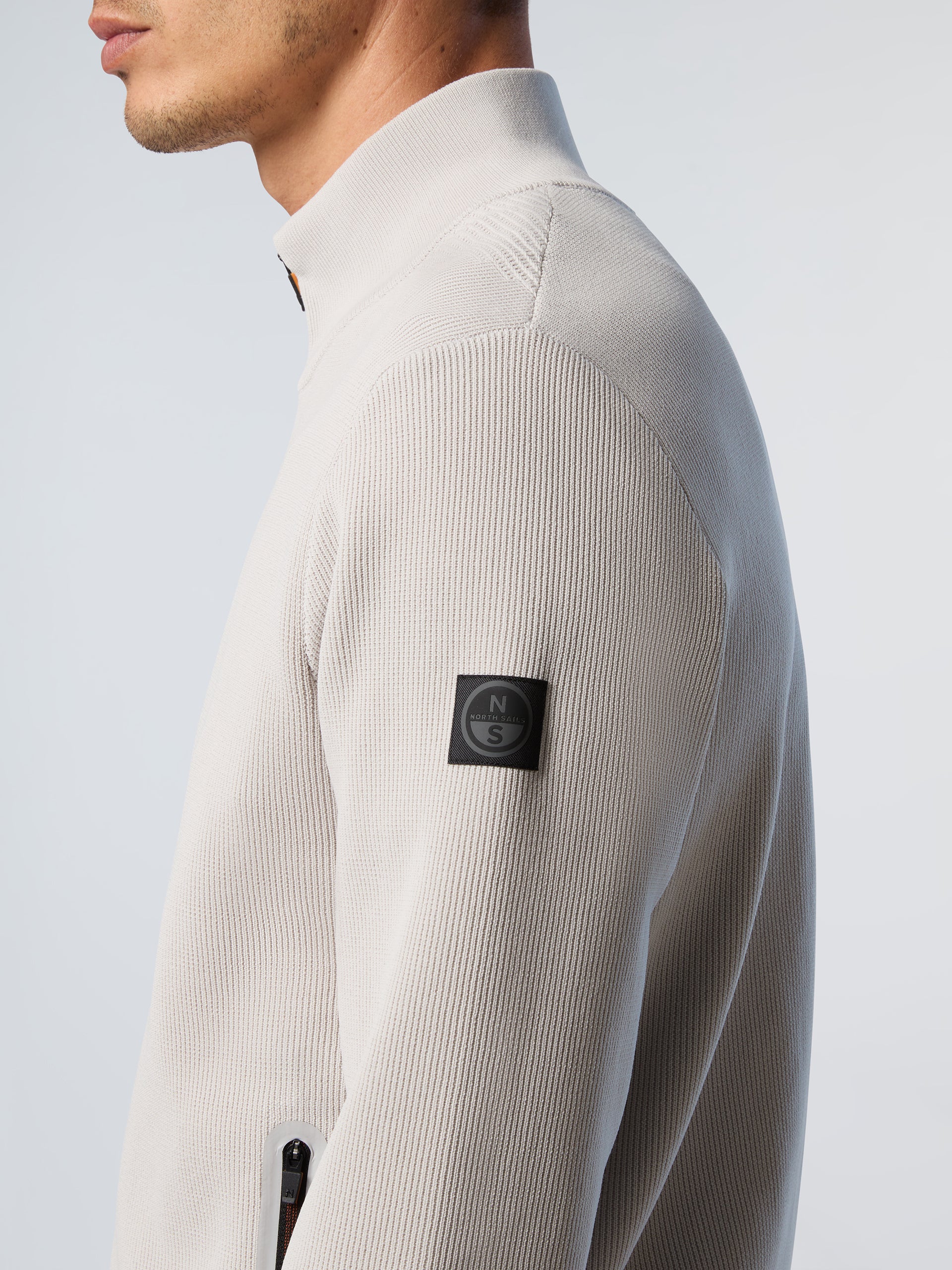 Technical knit full-zip sweater - Image 18