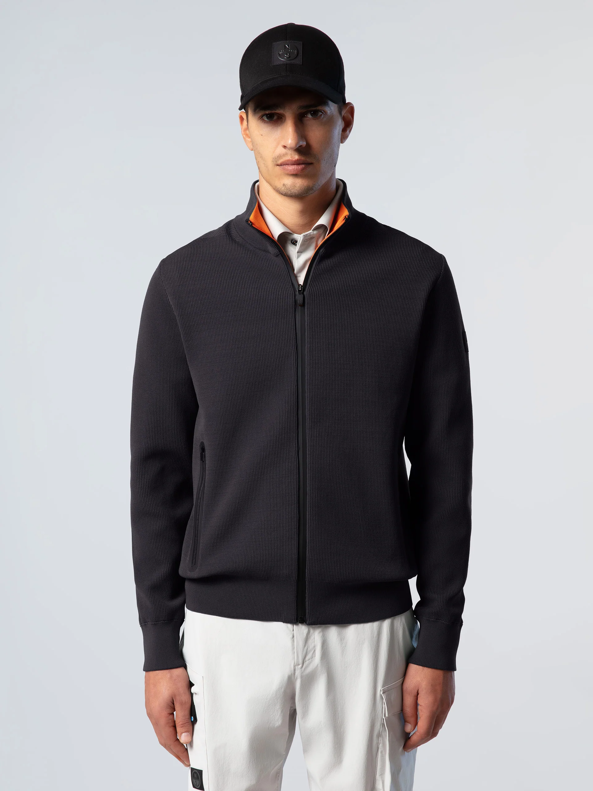 Technical knit full-zip sweater - Image 19