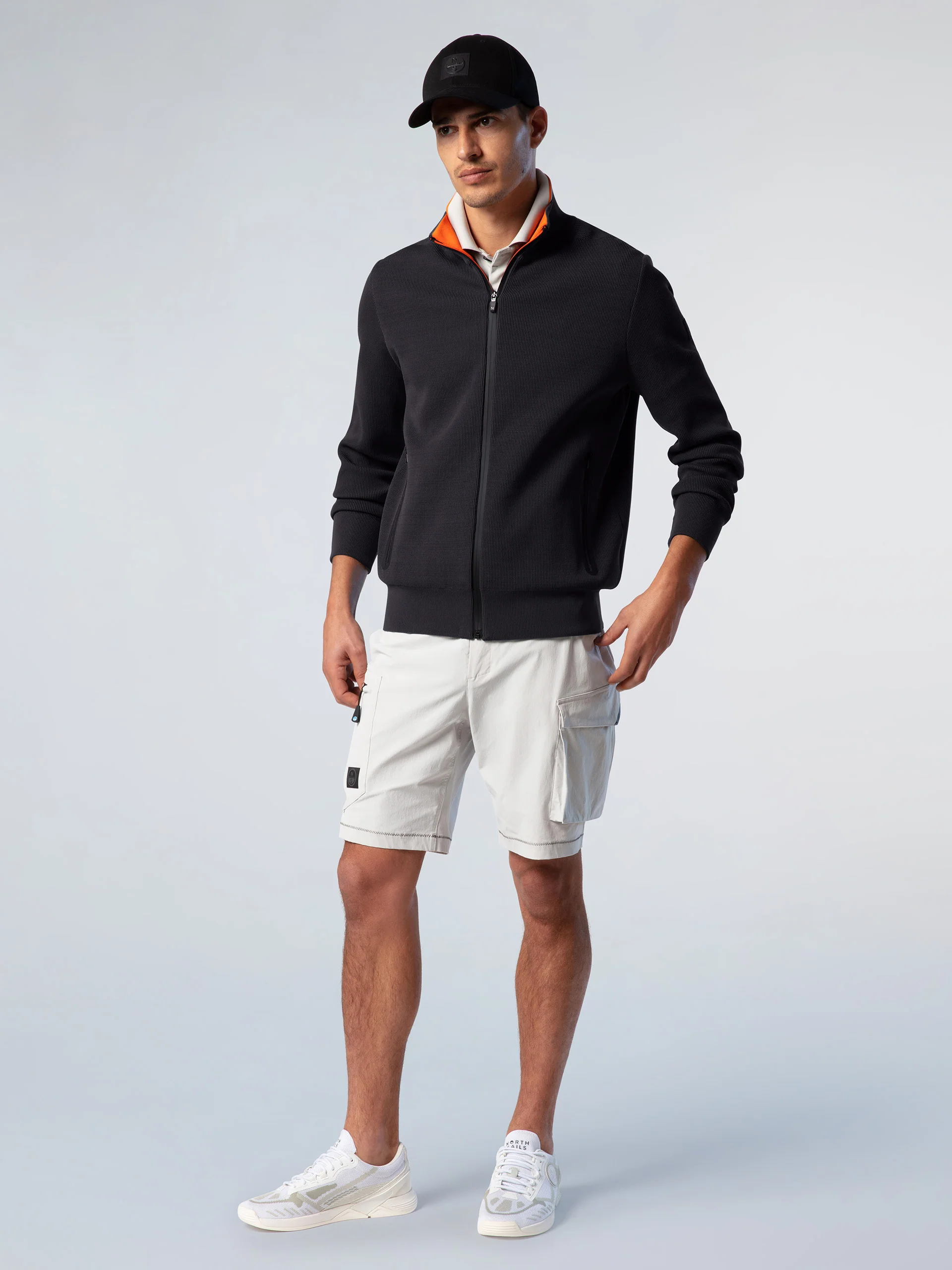 Technical knit full-zip sweater - Image 22