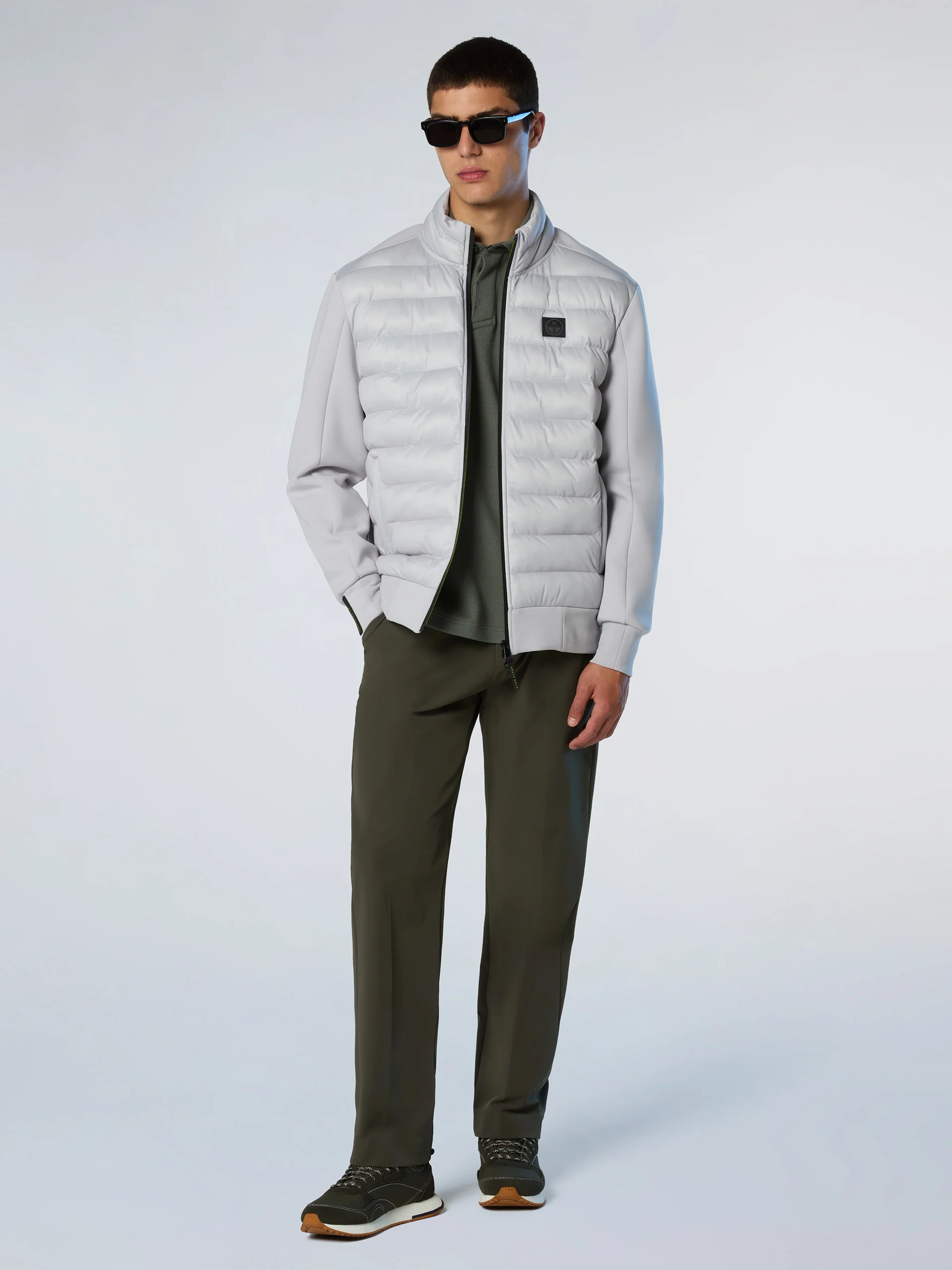 Hybrid zip-up sweatshirt - Image 5