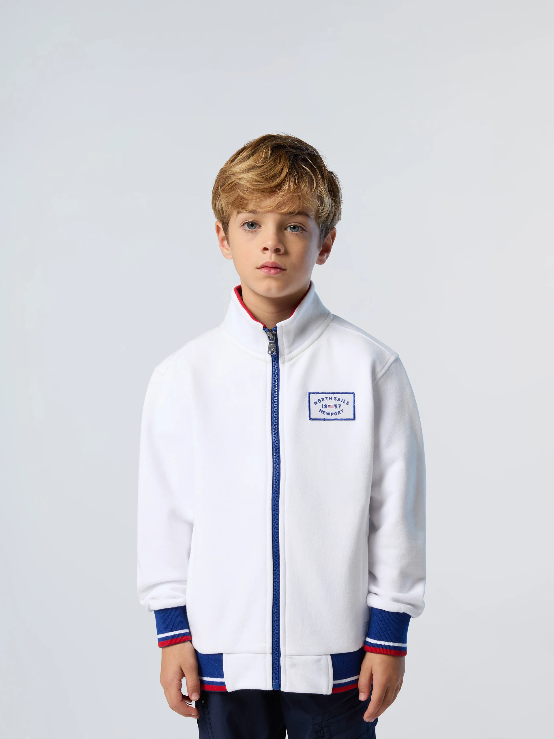Full-zip sweatshirt with Newport label