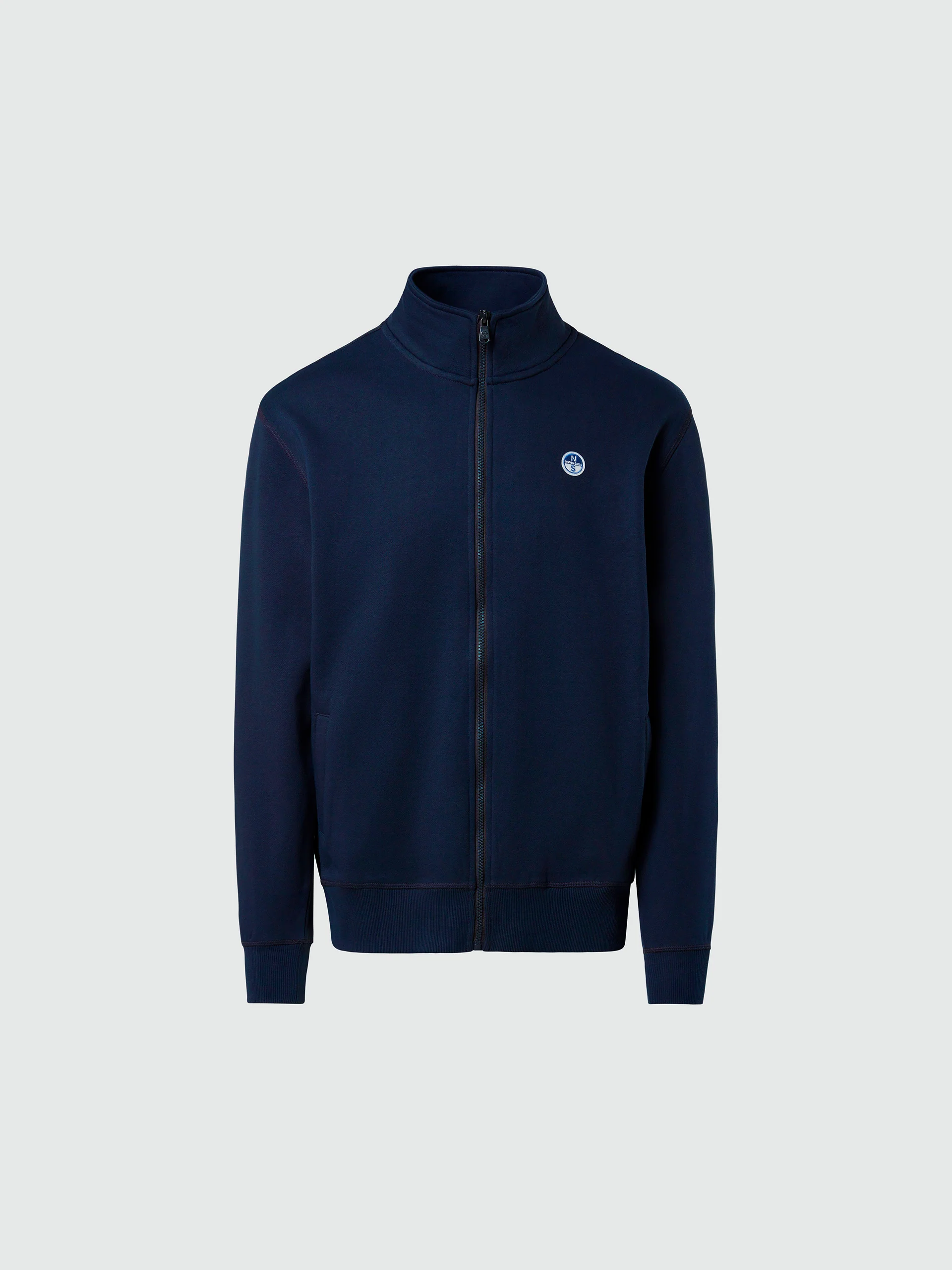 Full-zip sweatshirt with logo patch - Image 12