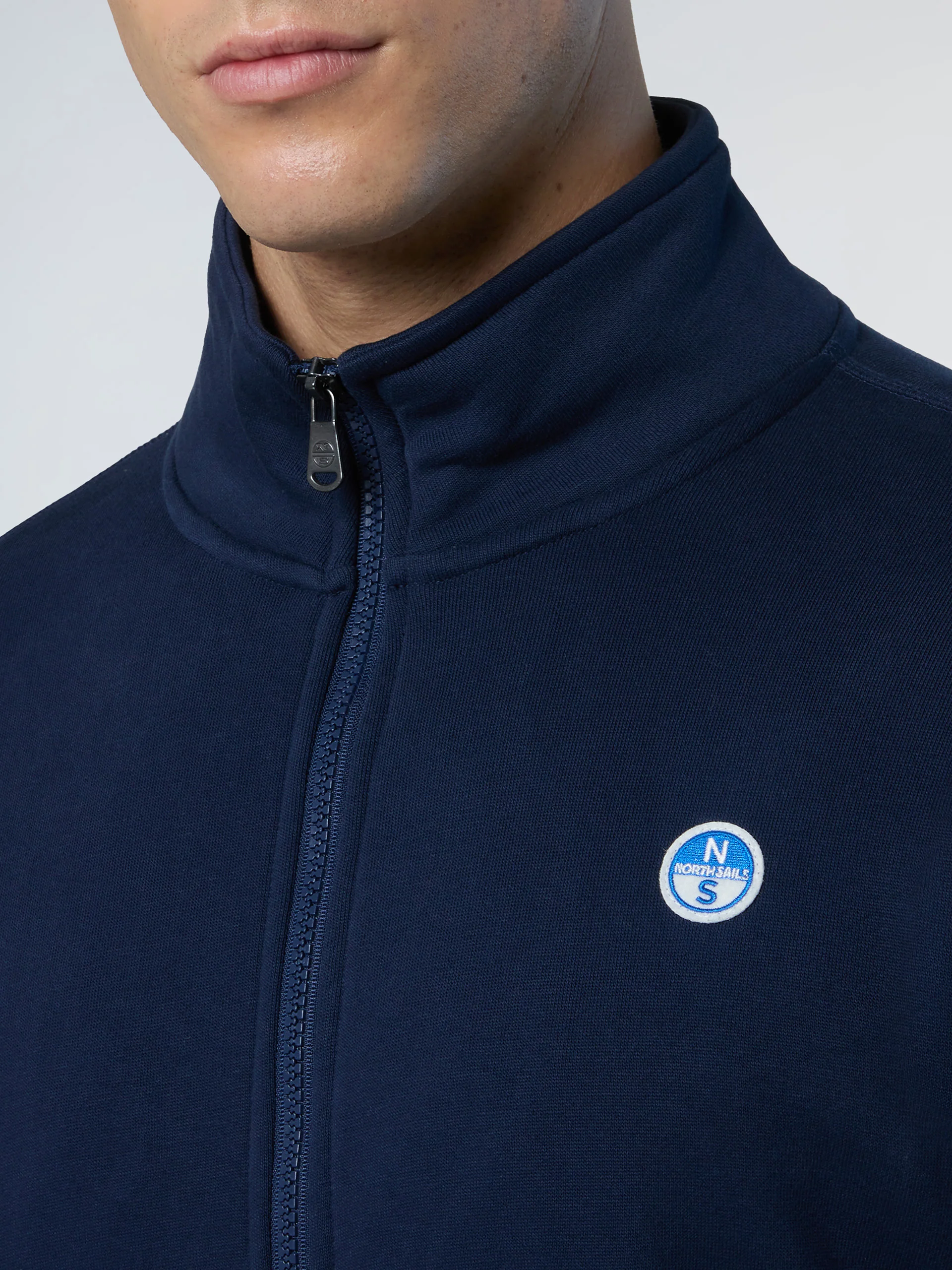 Full-zip sweatshirt with logo patch - Image 5