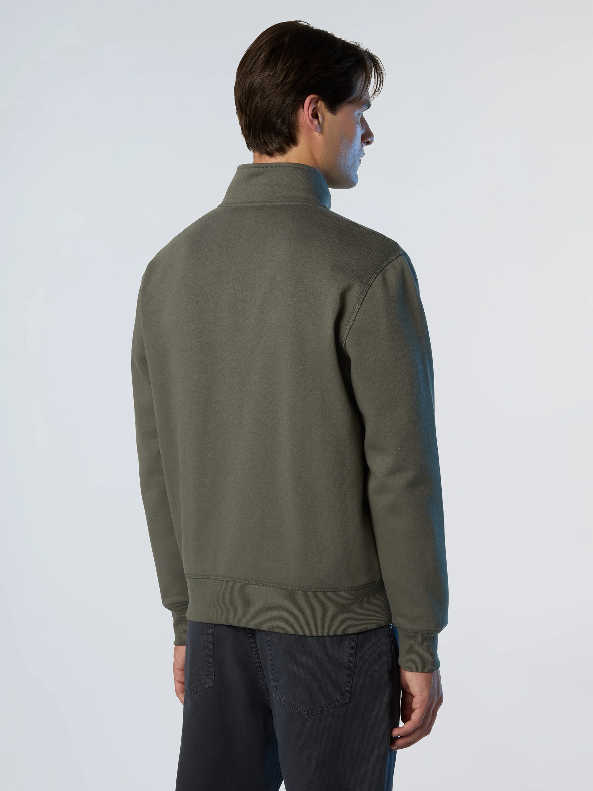 Full-zip sweatshirt with logo patch - Image 9