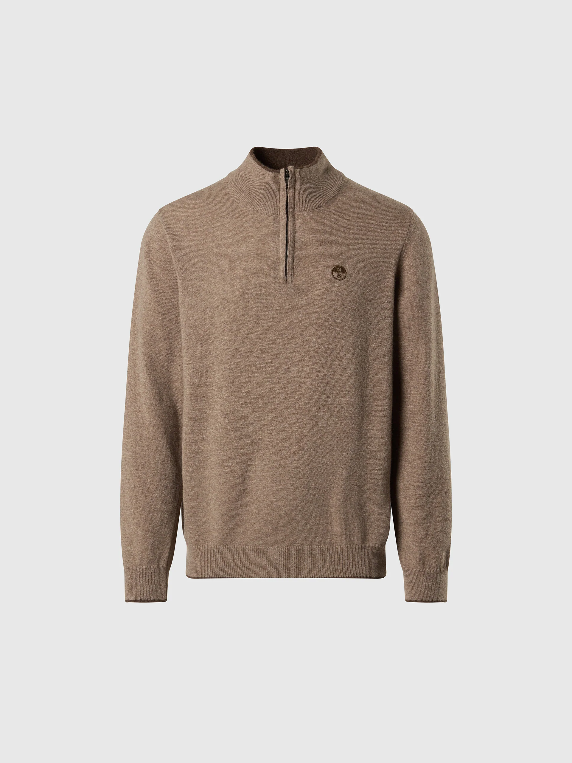Cashmere blend half-zip sweater