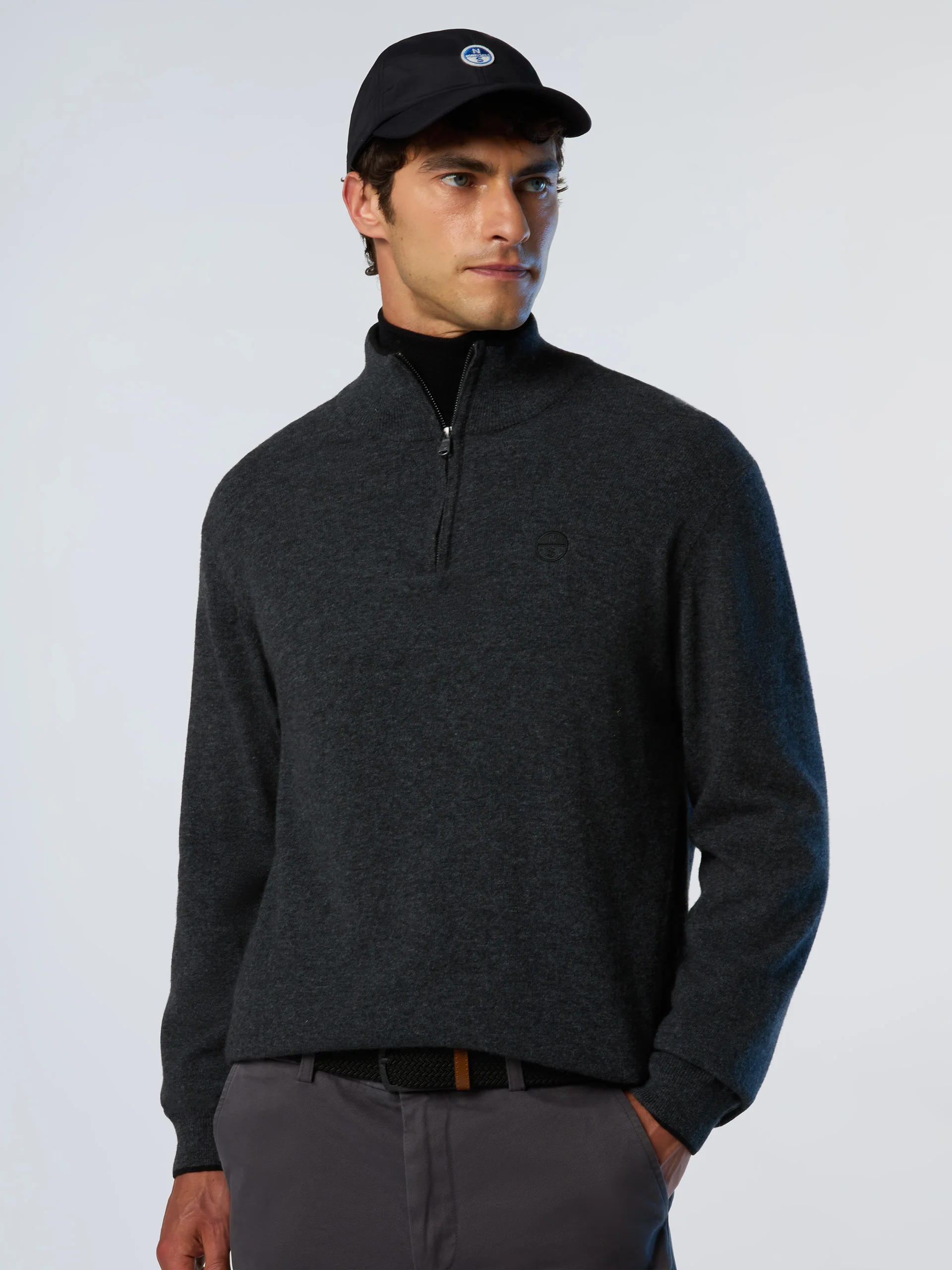 Cashmere blend half-zip sweater - Image 21