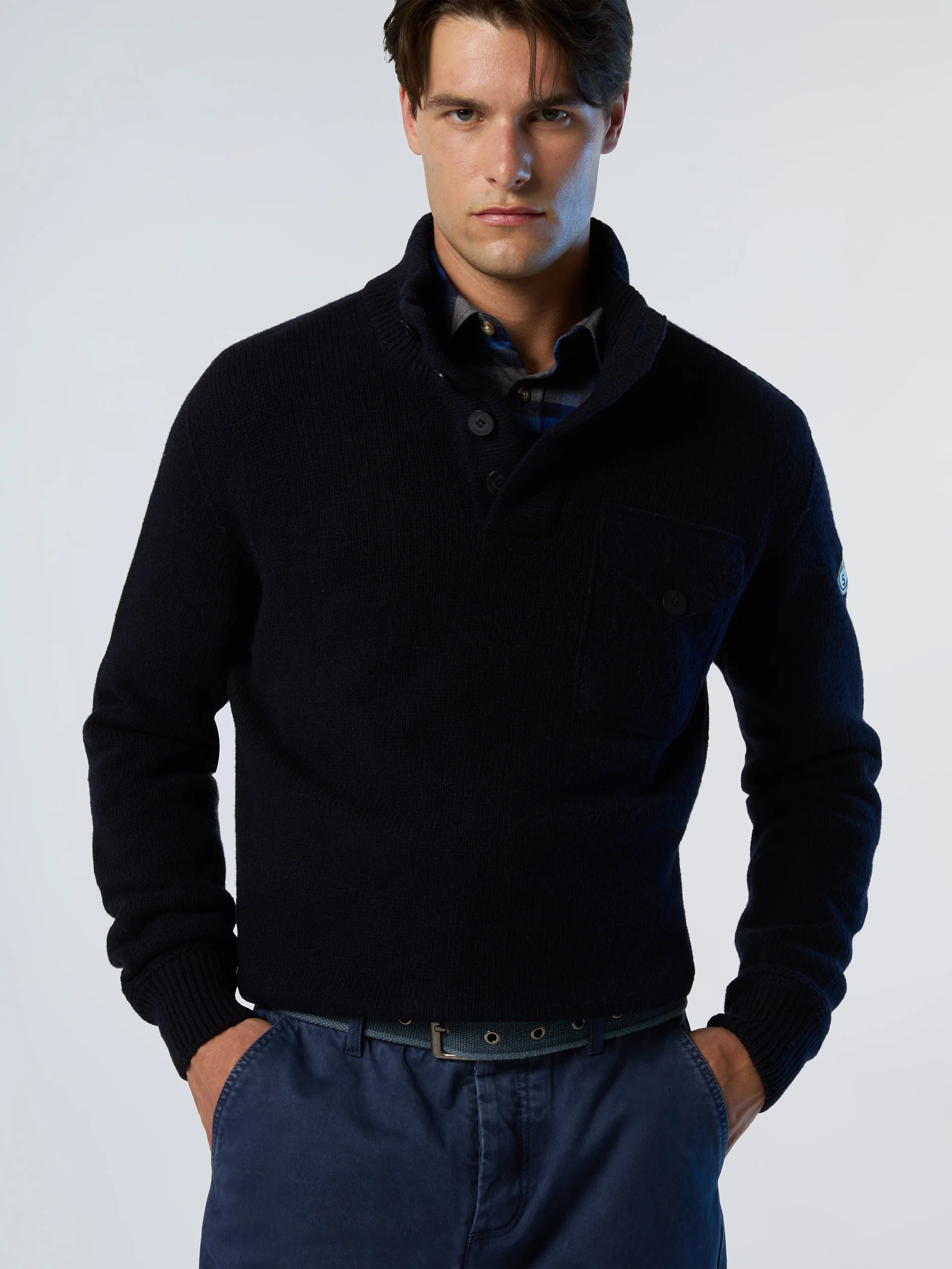 Archive button-front sweater - Image 11