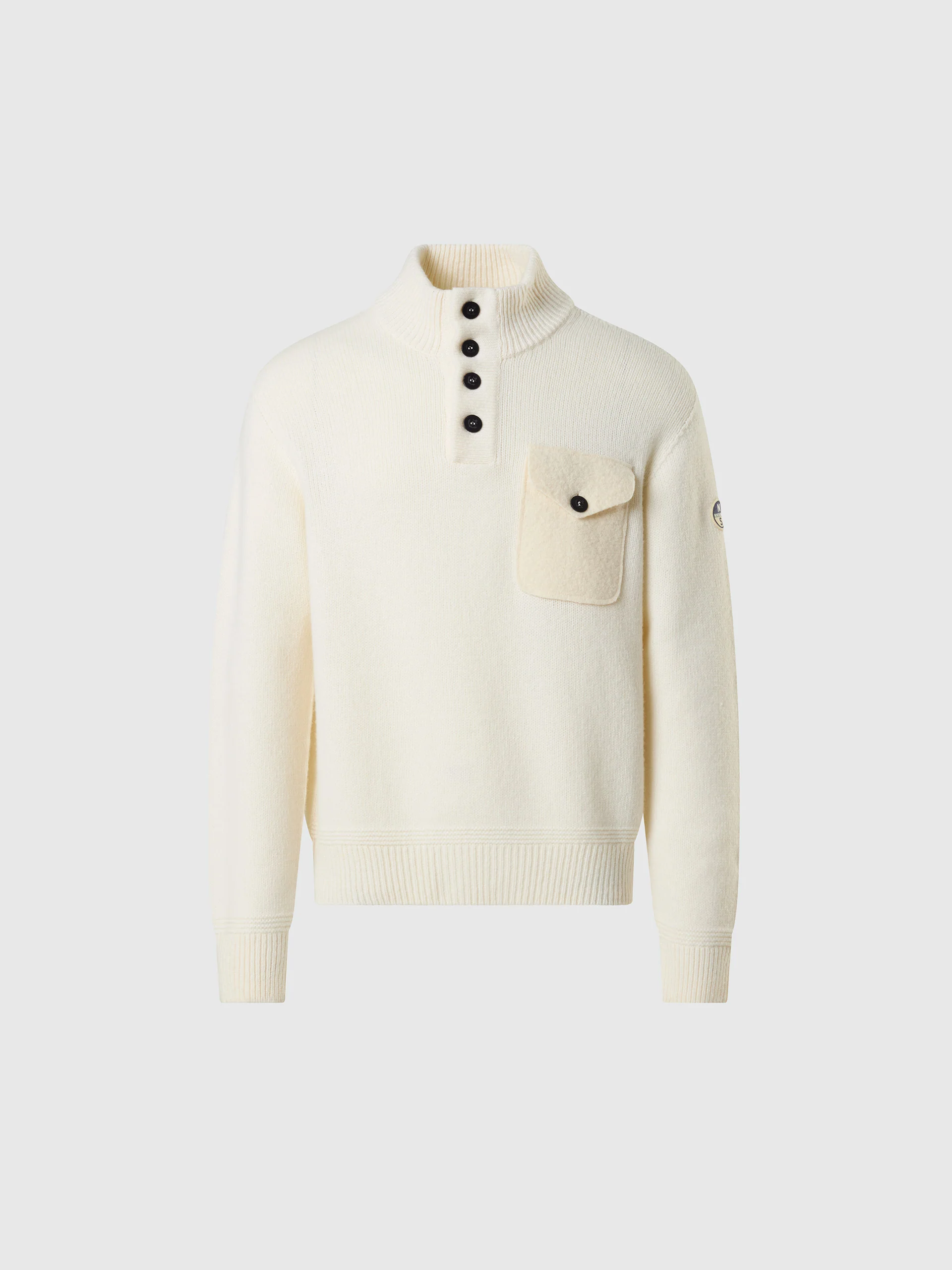 Archive button-front sweater - Image 3