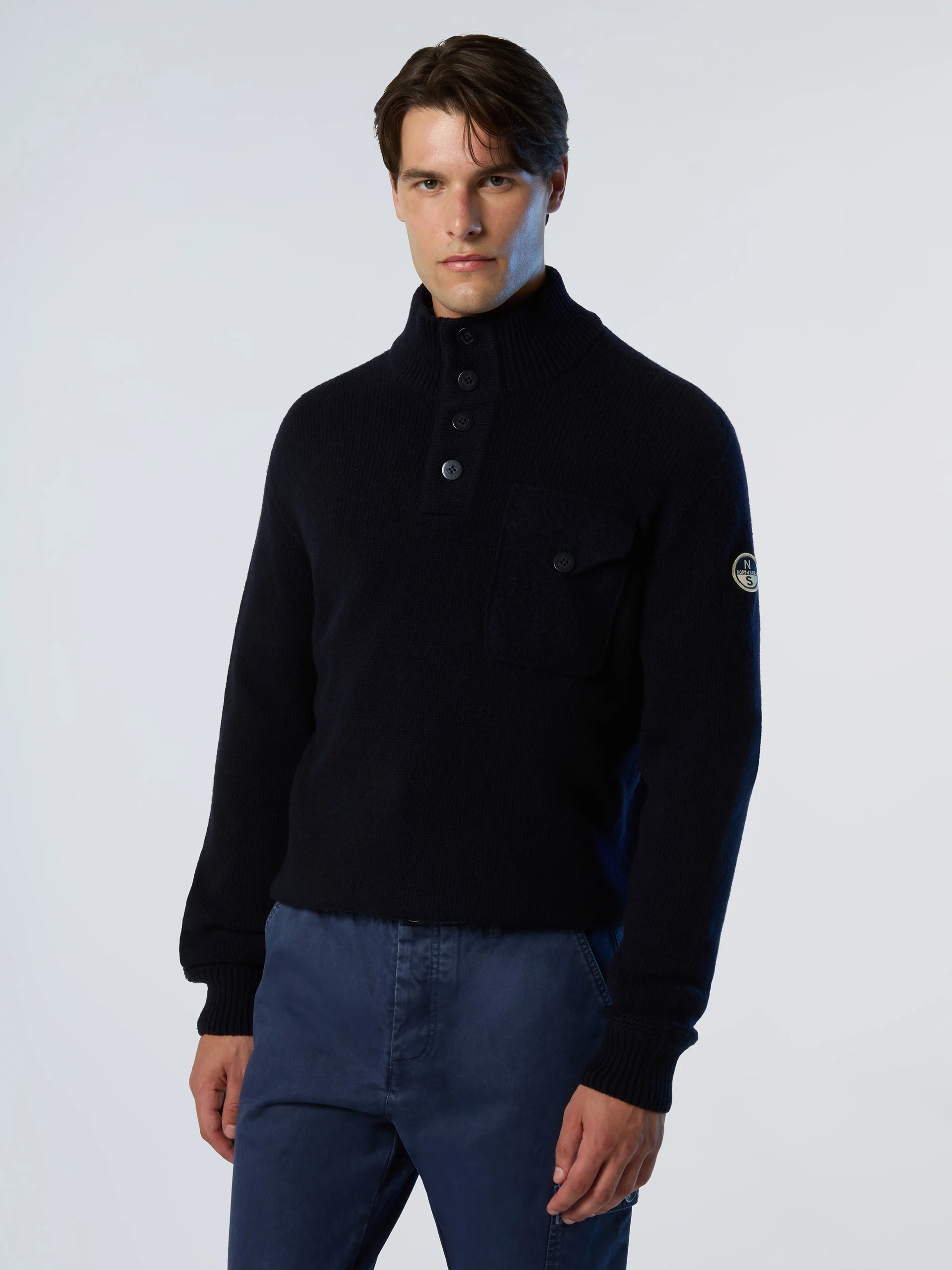 Archive button-front sweater - Image 7