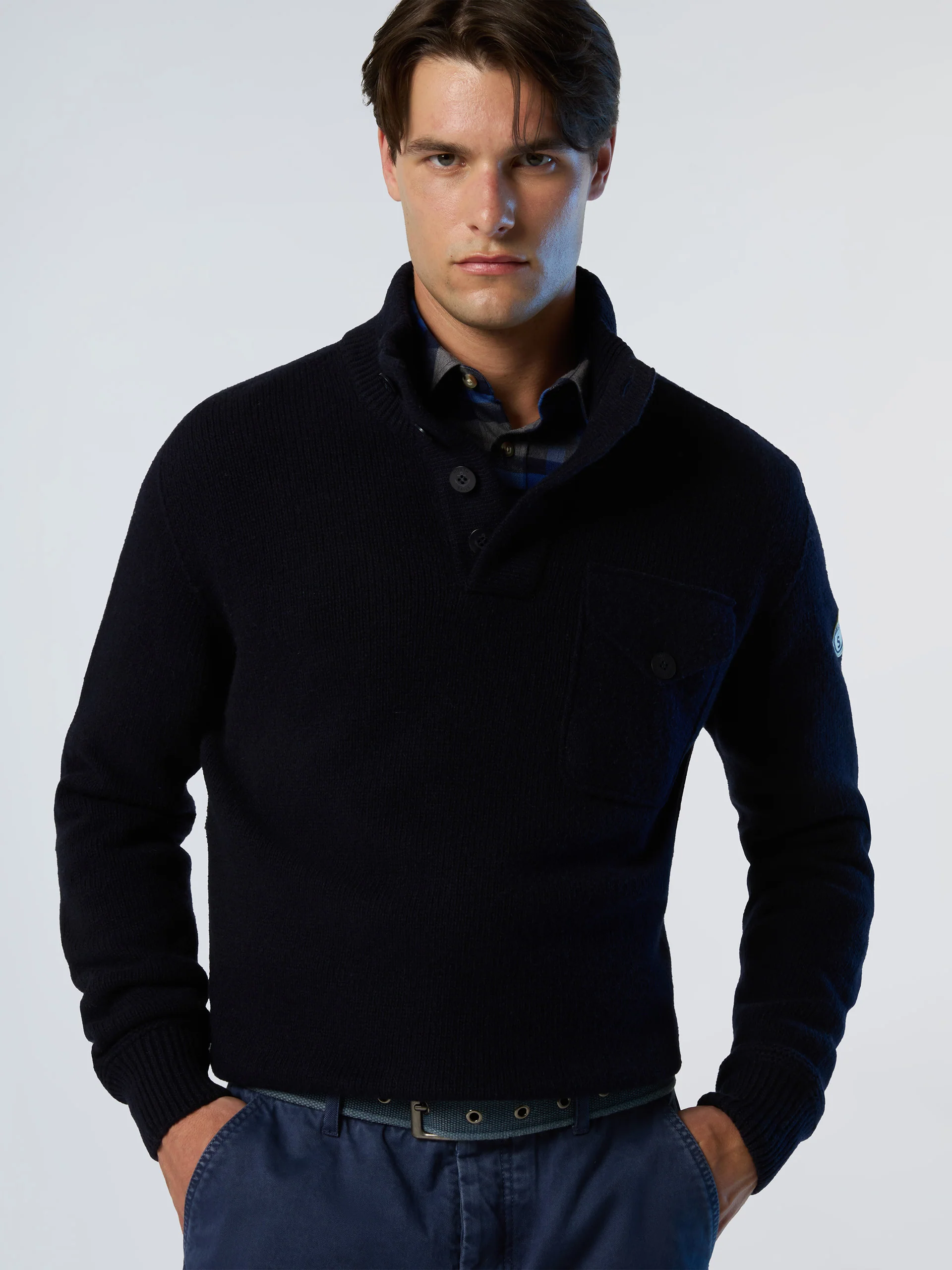 Archive button-front sweater - Image 8