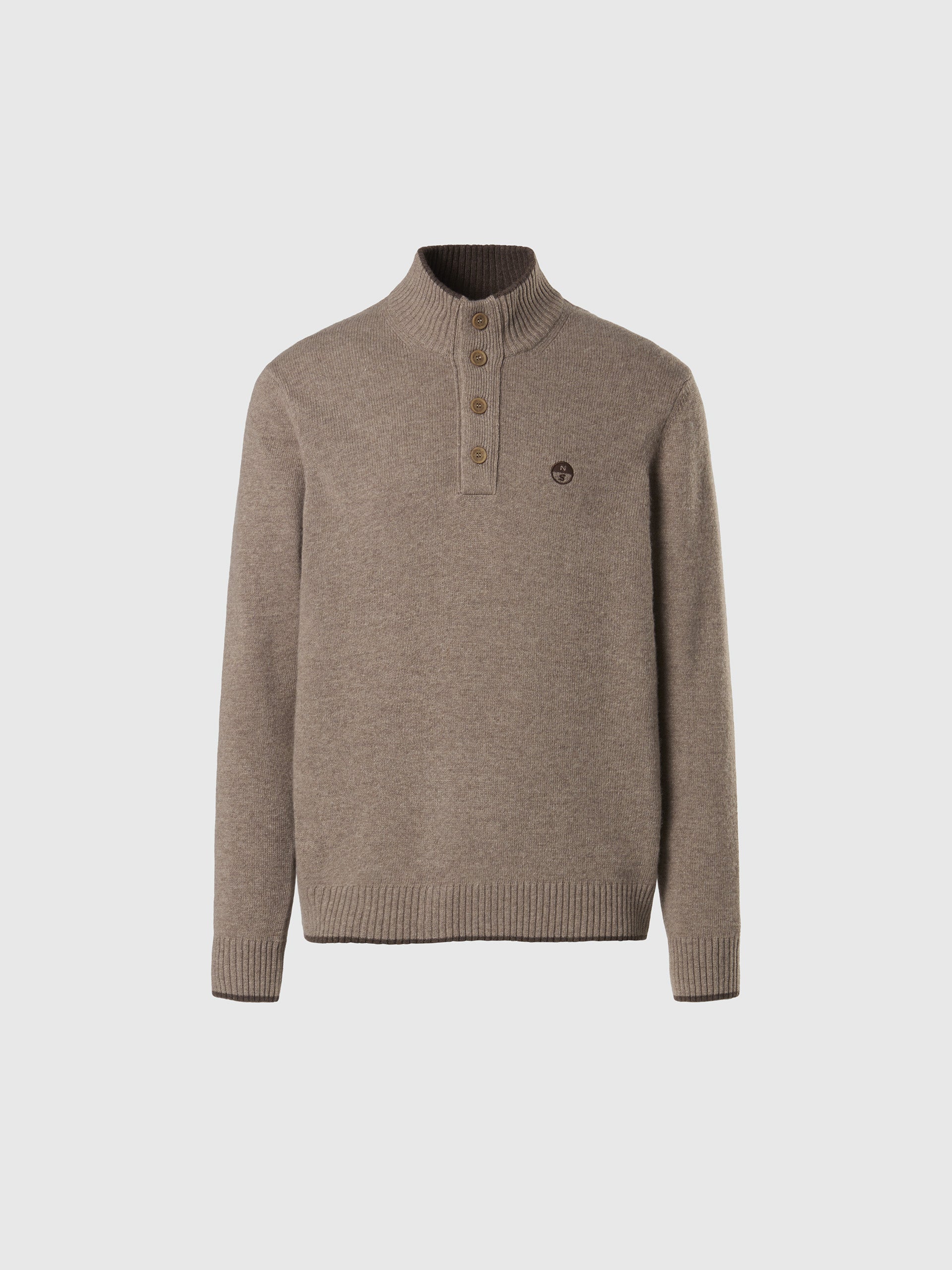 Cashmere blend button-front sweater