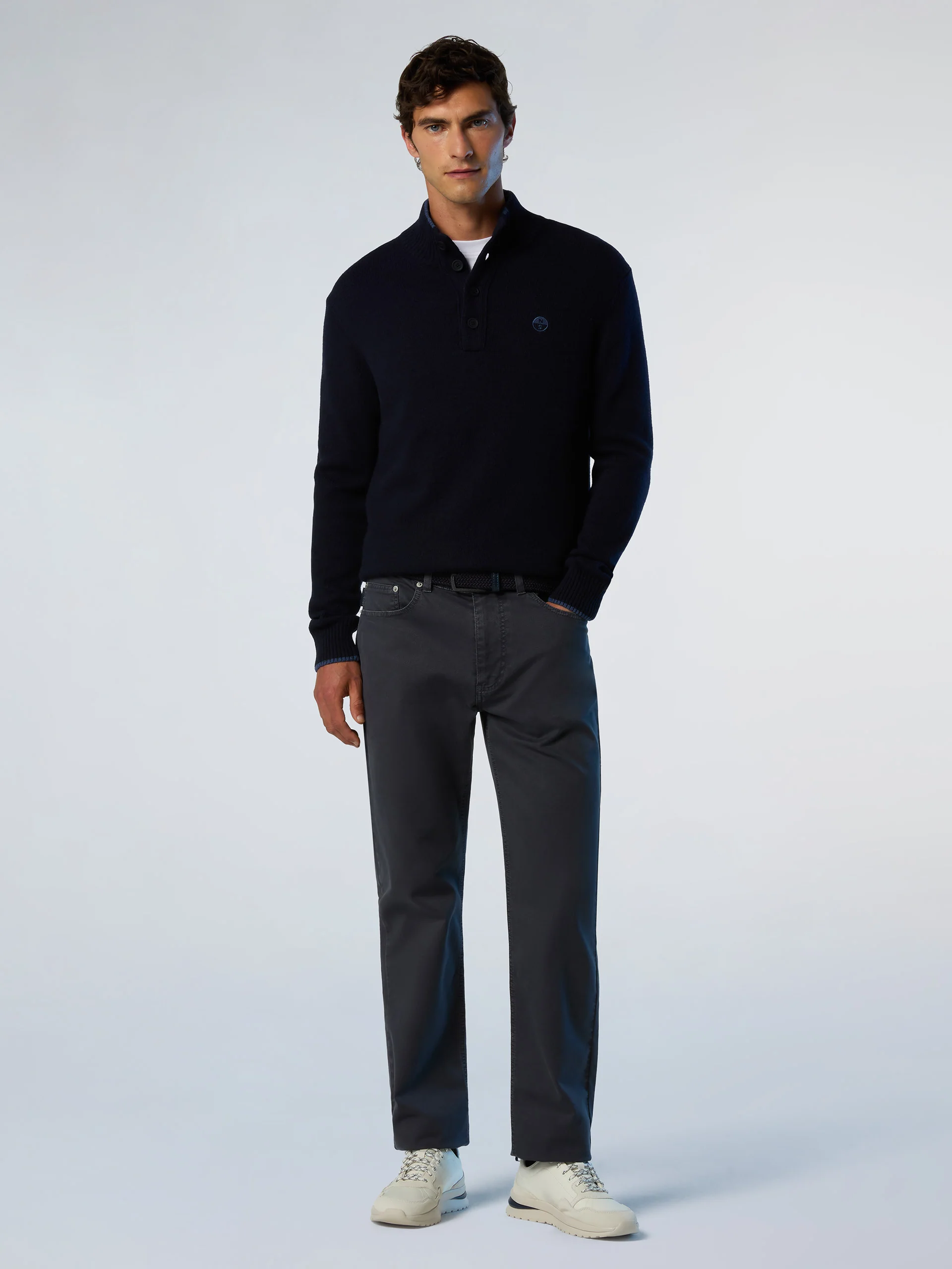 Cashmere blend button-front sweater - Image 12