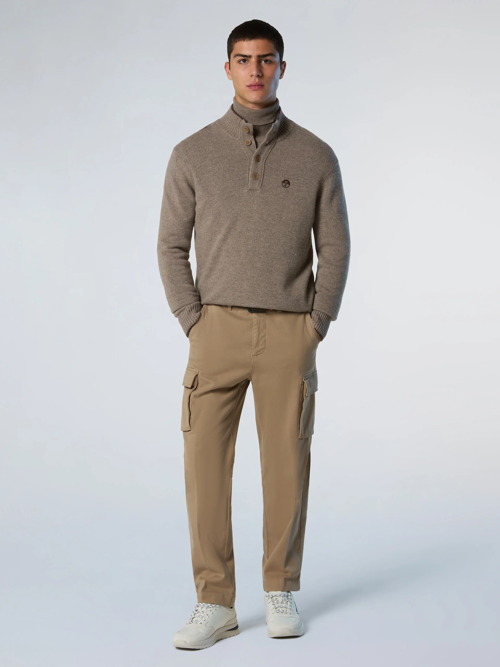 Cashmere blend button-front sweater - Image 17