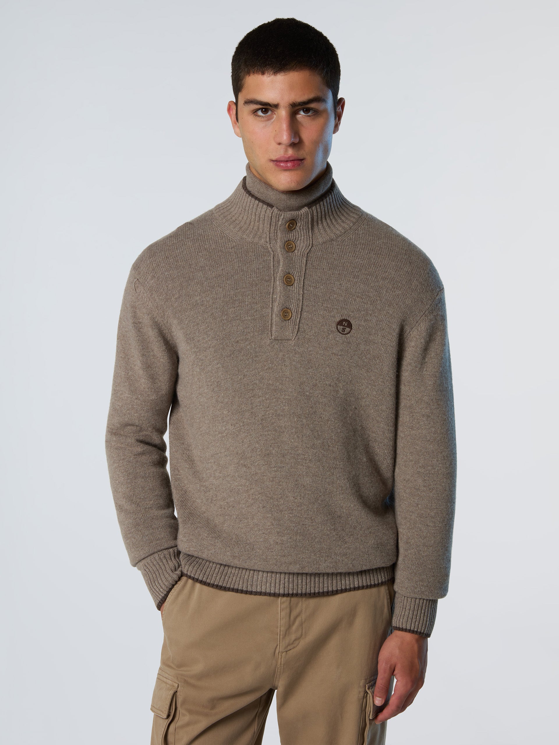 Cashmere blend button-front sweater - Image 18
