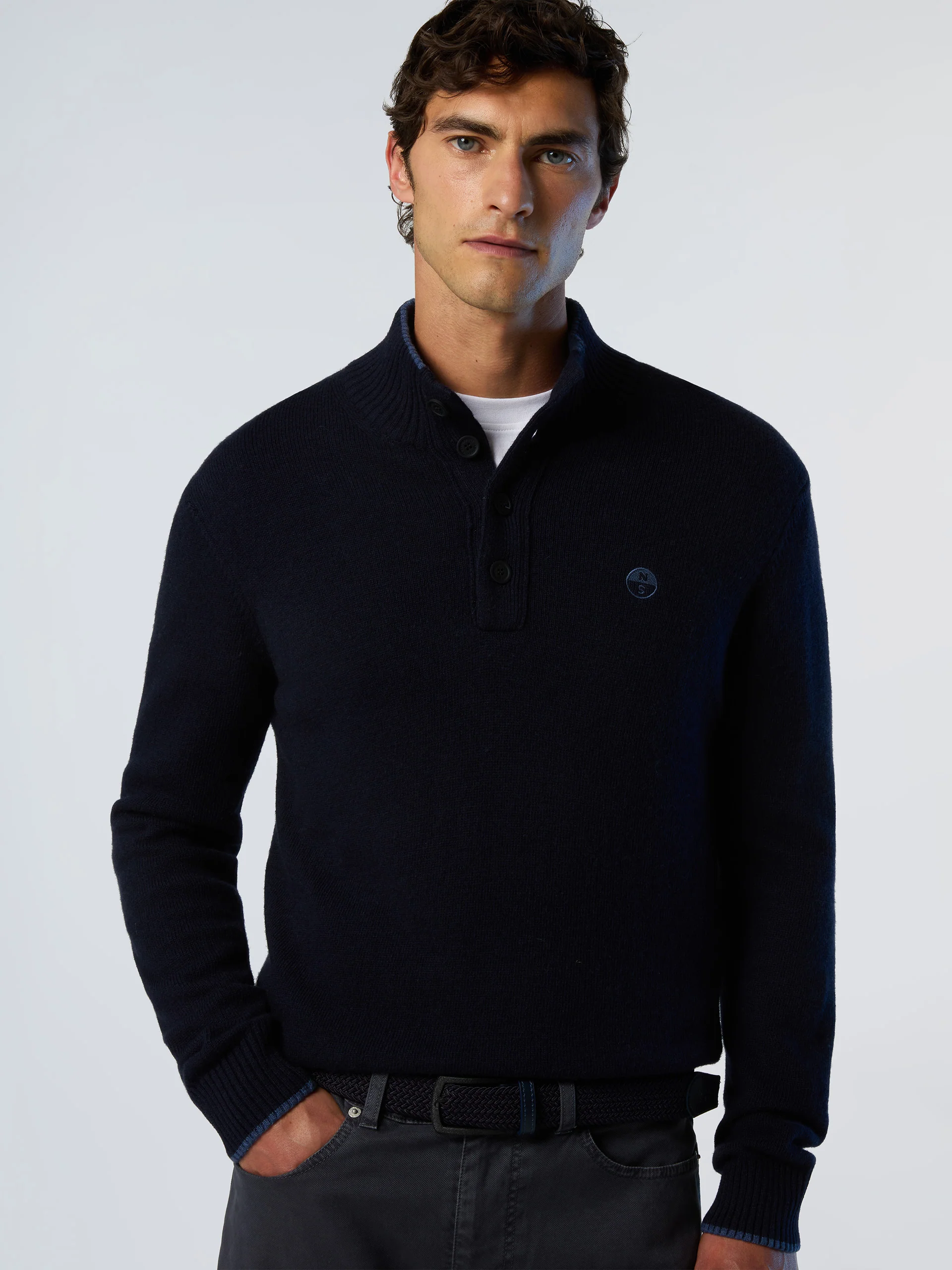 Cashmere blend button-front sweater - Image 9