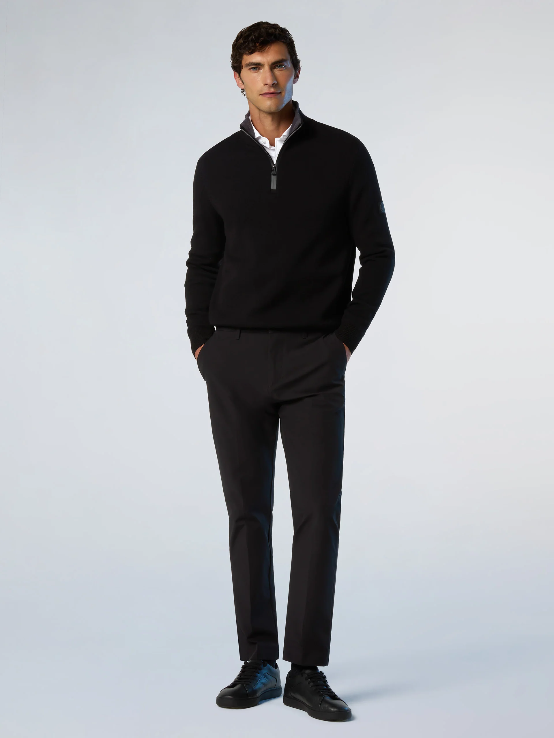 Bonded half-zip sweater - Image 17