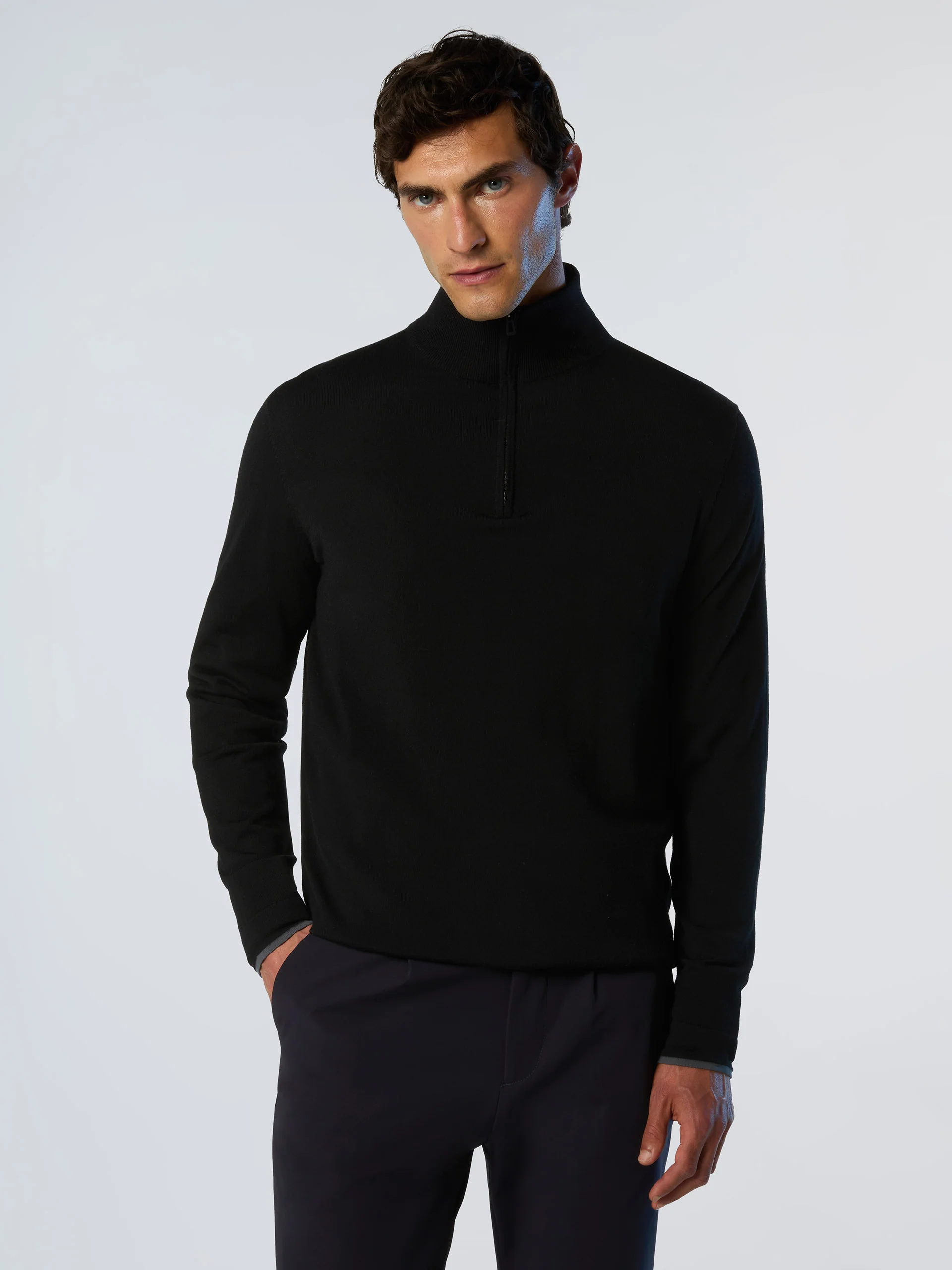 Half-zip sweater with slits - Image 15