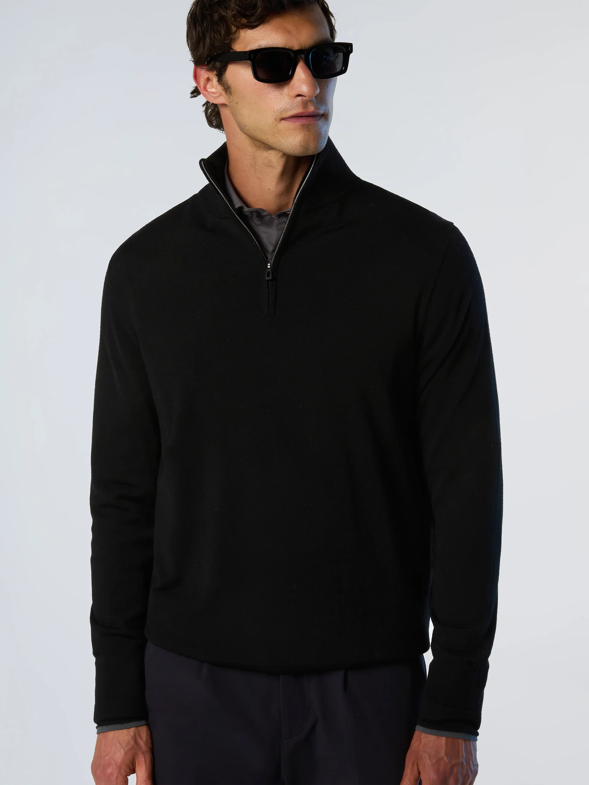 Half-zip sweater with slits - Image 16