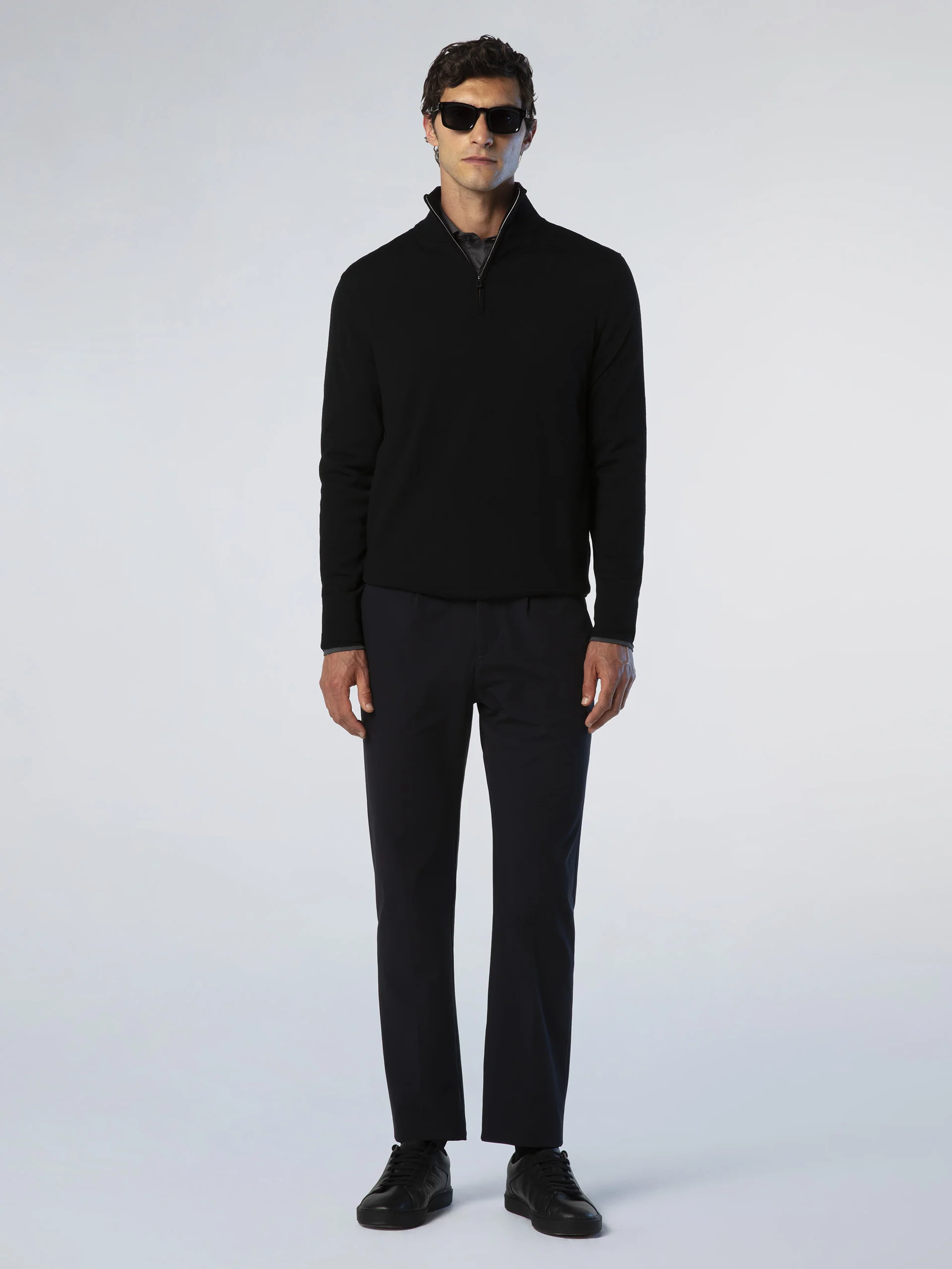 Half-zip sweater with slits - Image 19