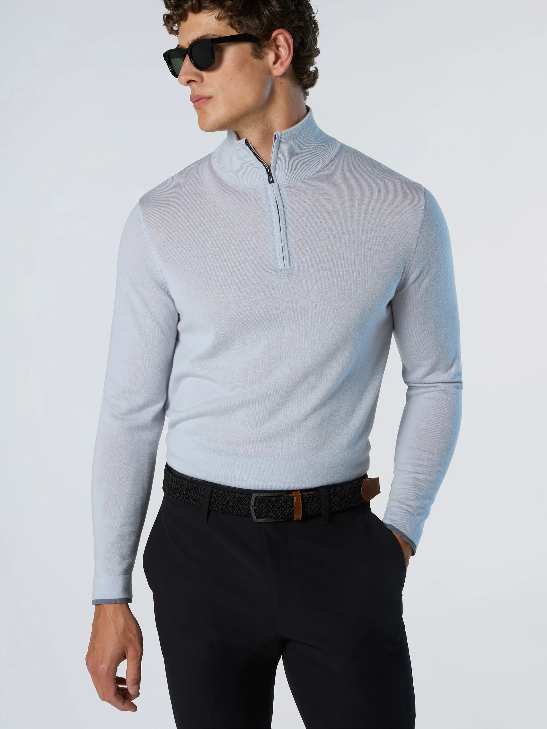 Half-zip sweater with slits - Image 8