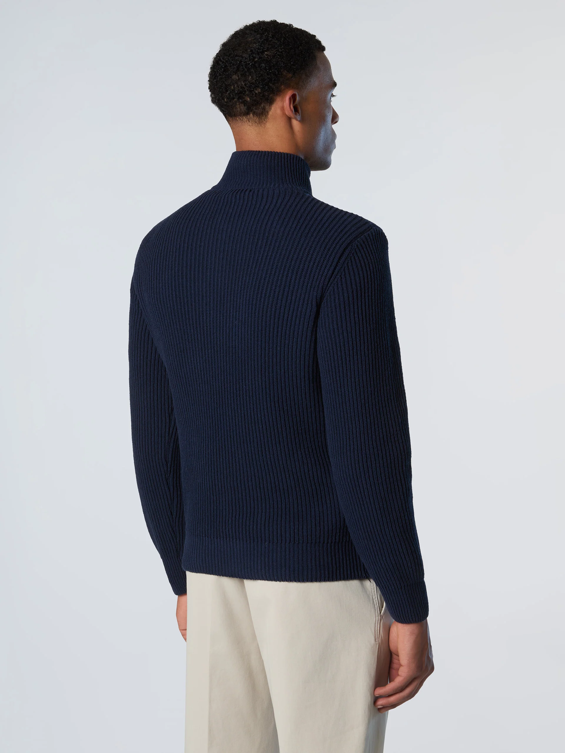 Fisherman's rib half-zip sweater - Image 10