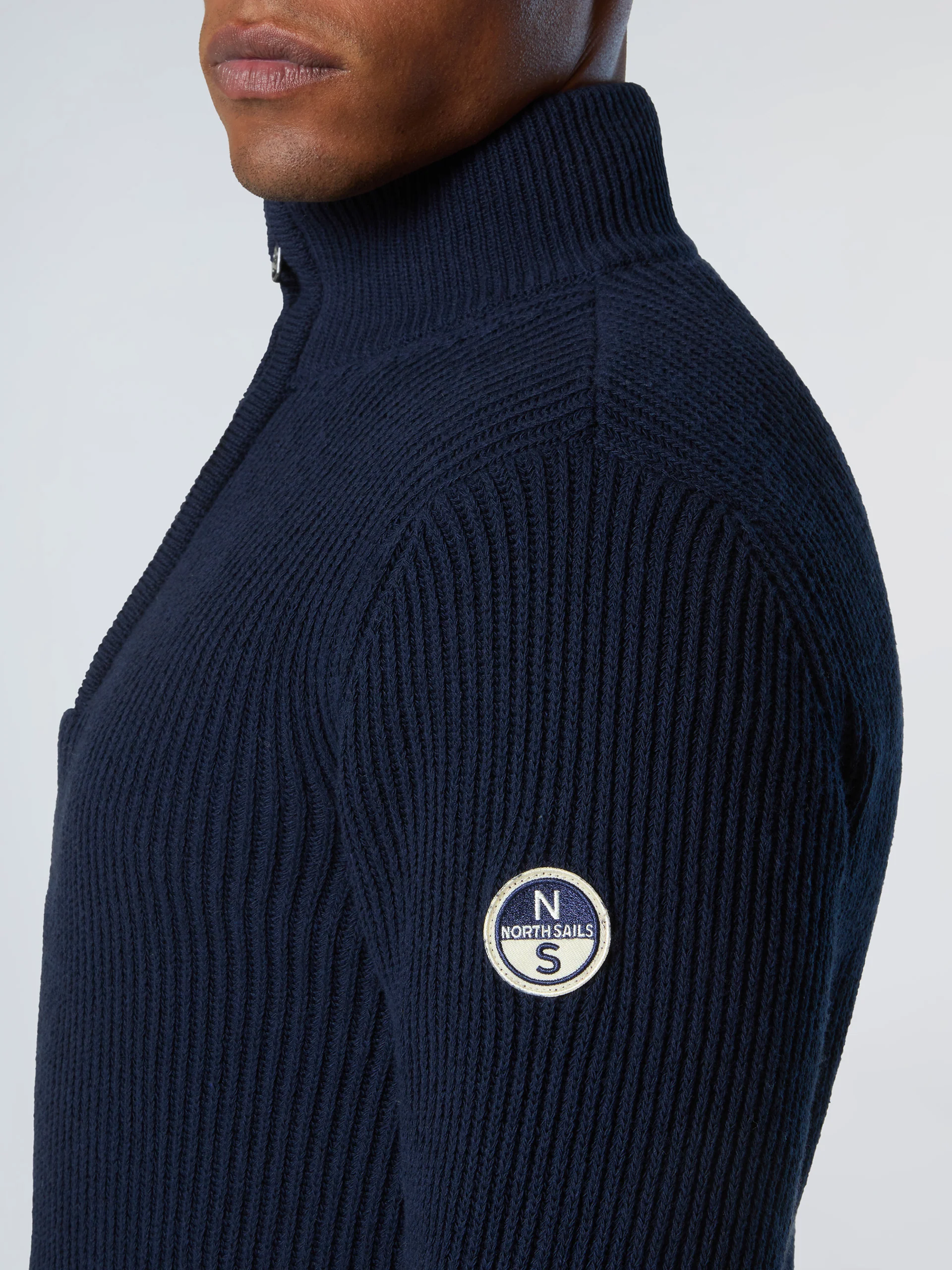 Fisherman's rib half-zip sweater - Image 12