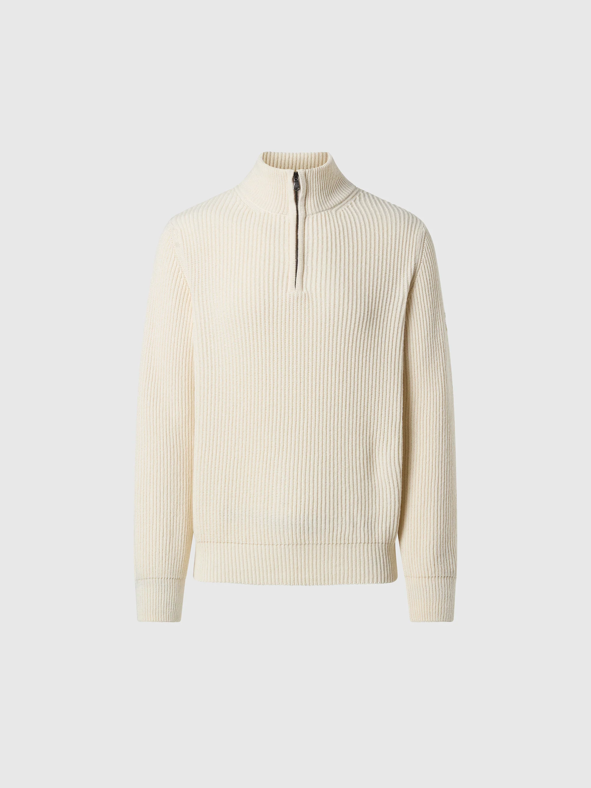 Fisherman's rib half-zip sweater - Image 3