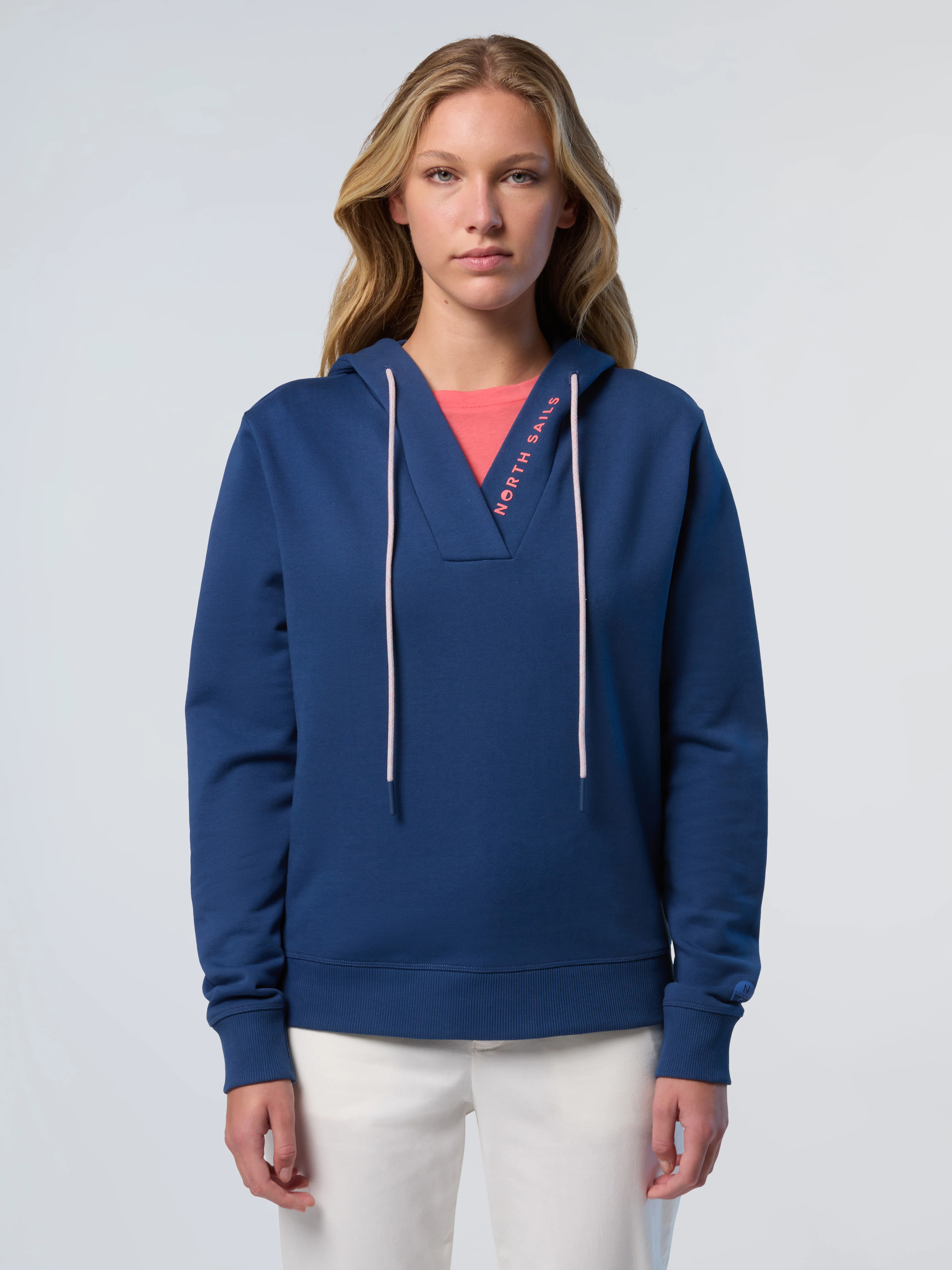 V-neck hoodie with North Sails print - Image 8