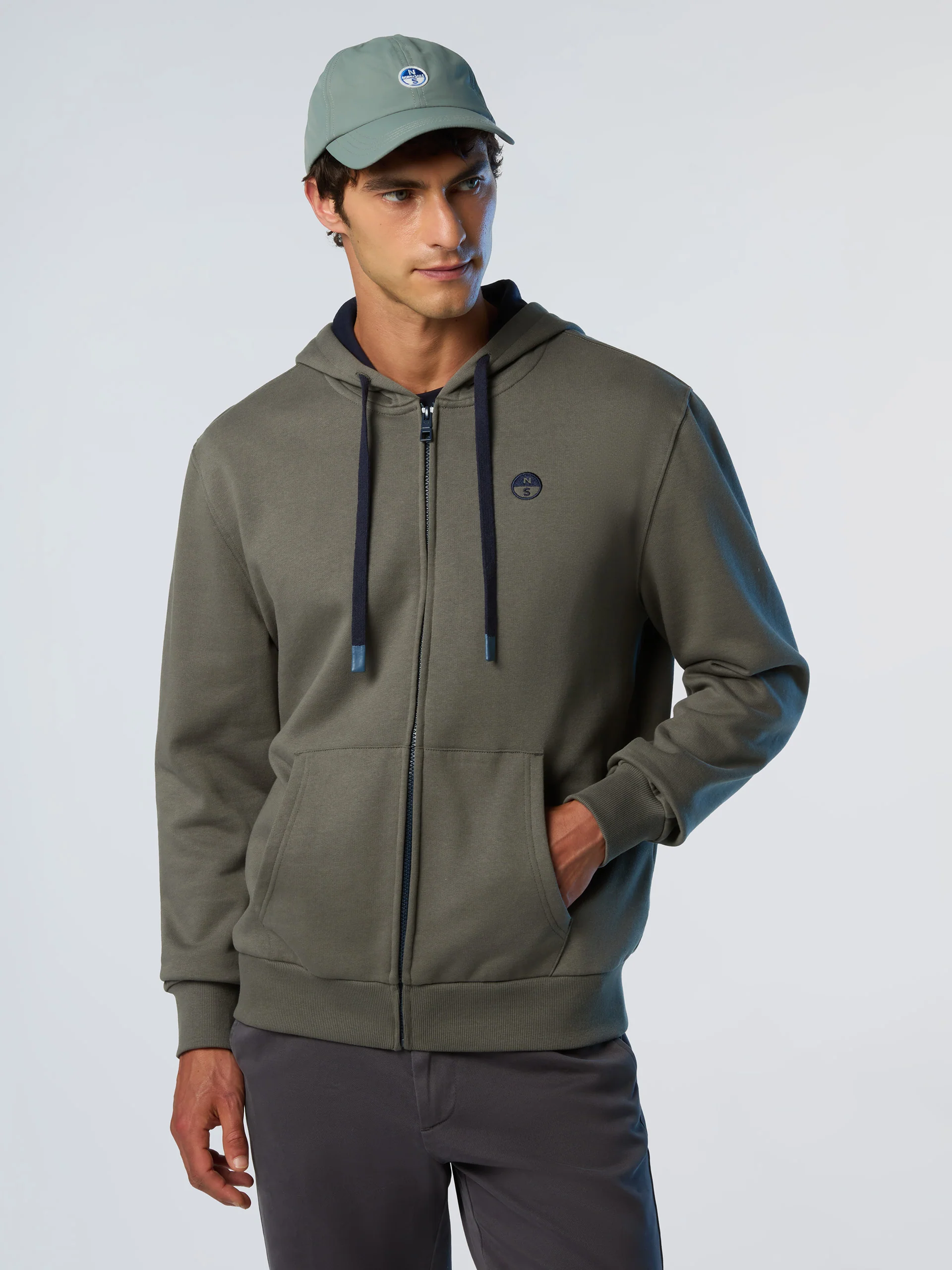 Full-zip hoodie with embroidered logo - Image 21