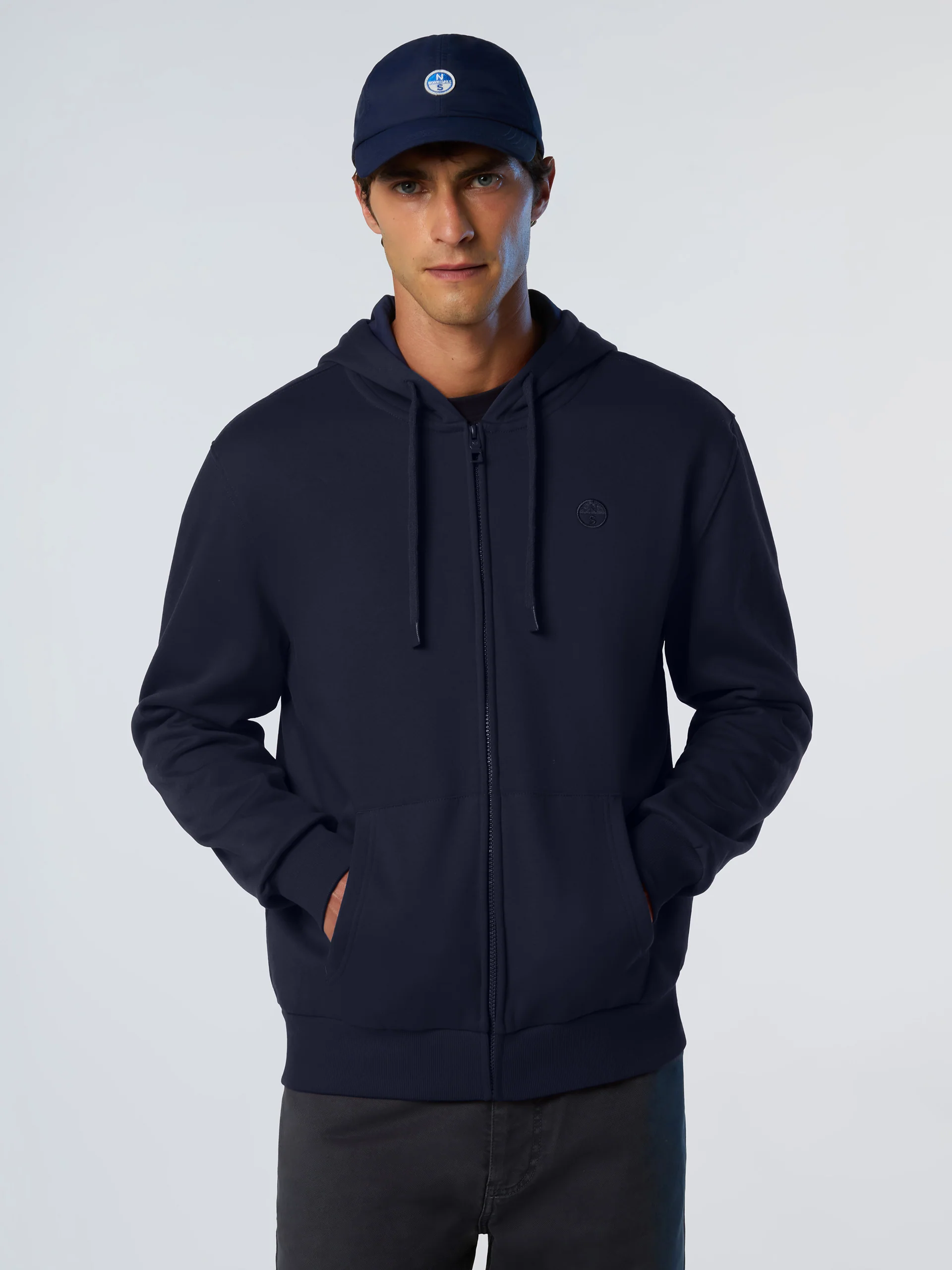 Full-zip hoodie with embroidered logo - Image 29