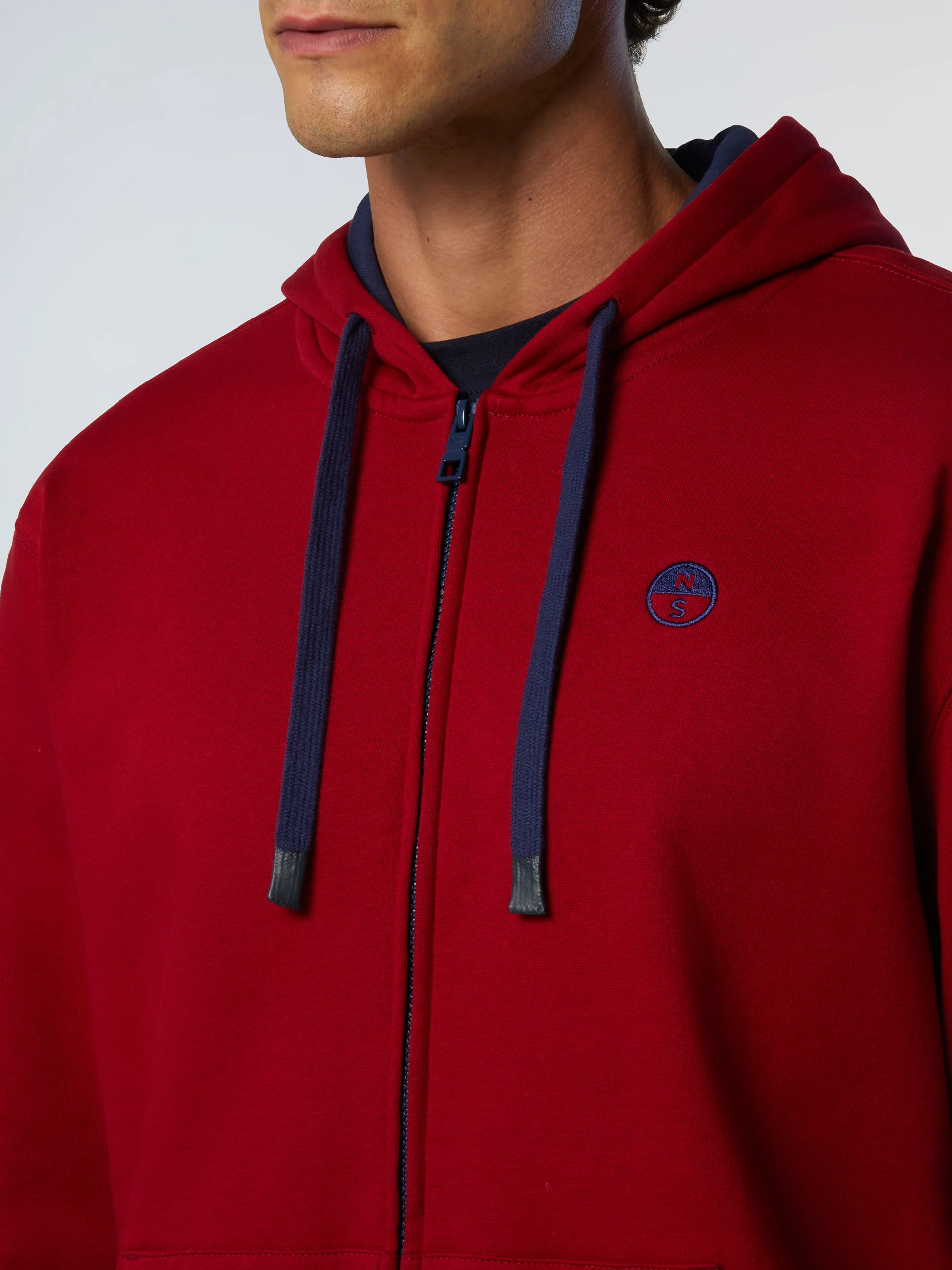 Full-zip hoodie with embroidered logo - Image 6