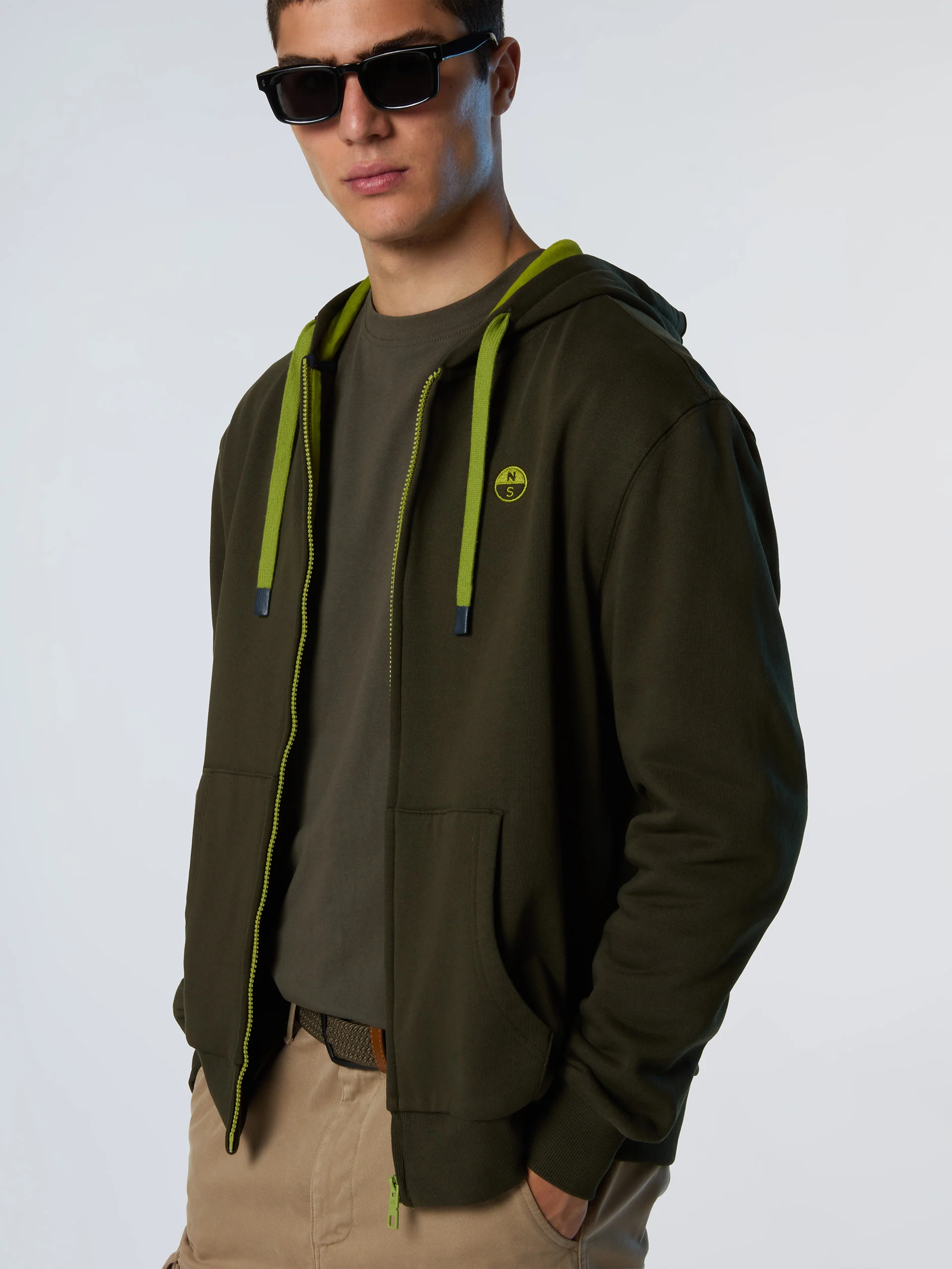 Full-zip hoodie with embroidered logo - Image 8