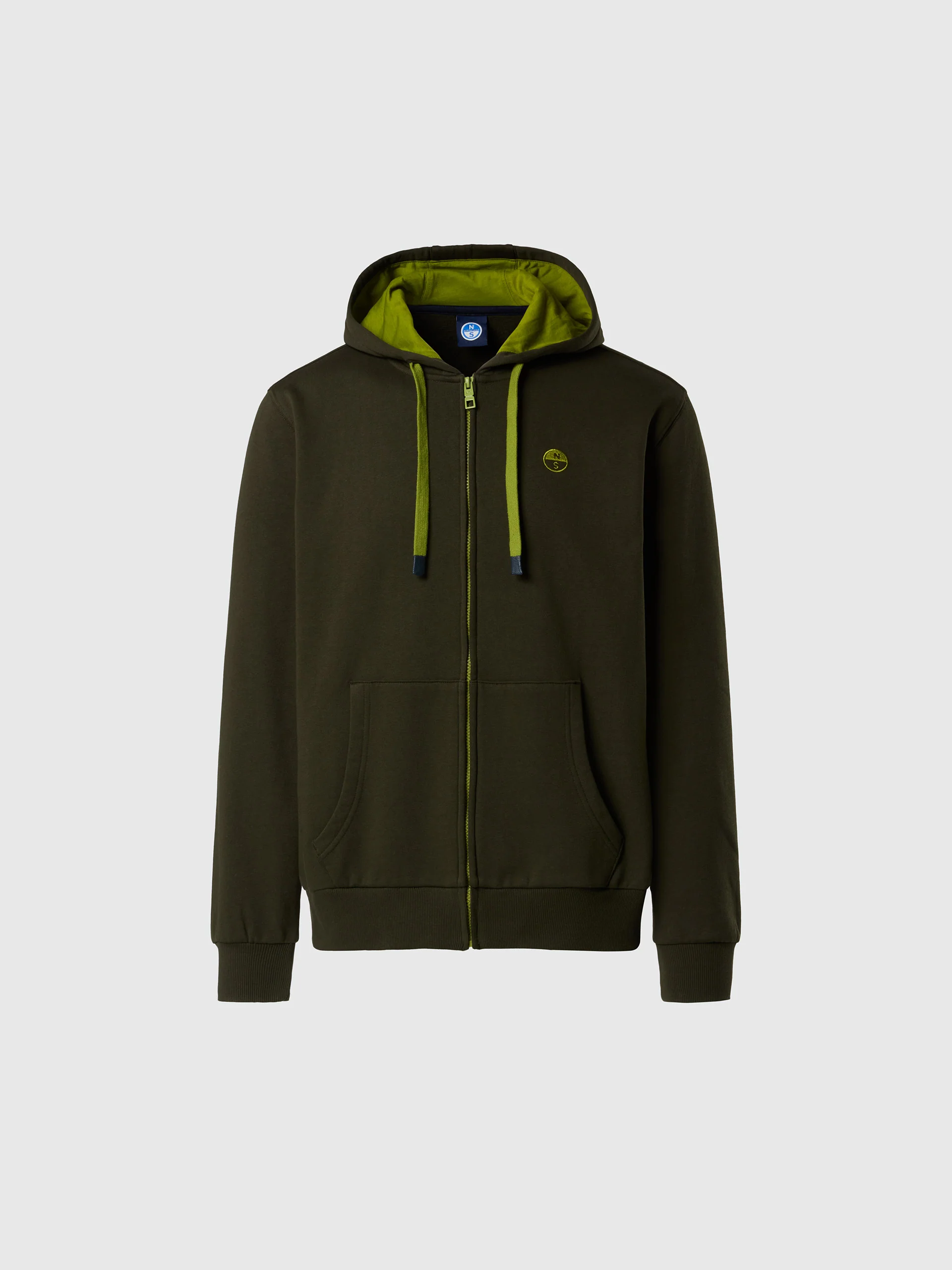 Full-zip hoodie with embroidered logo - Image 9