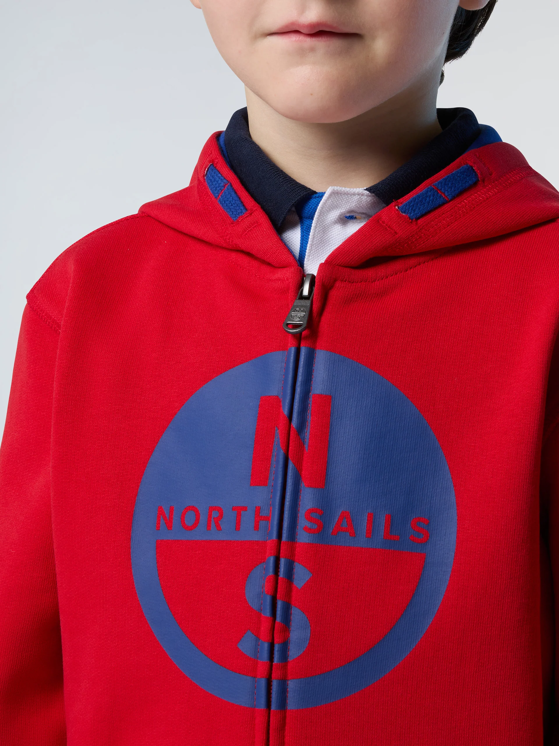 Zipper hoodie with maxi logo - Image 12
