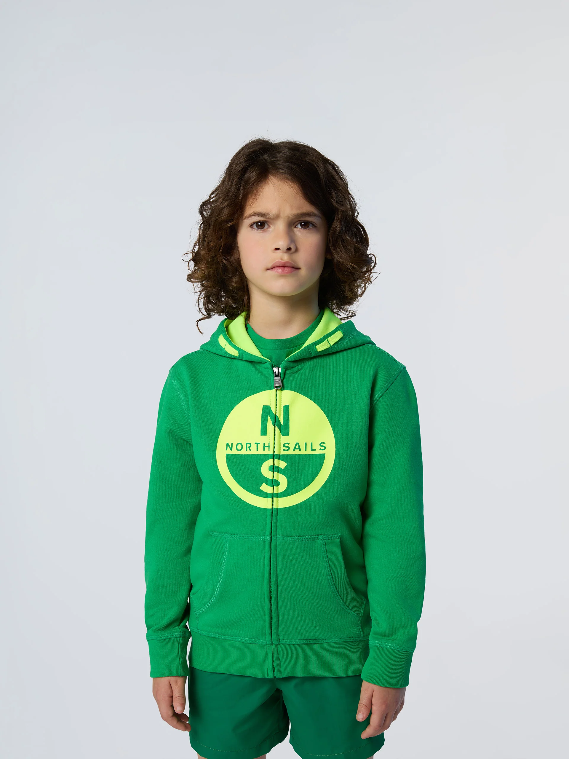 Zipper hoodie with maxi logo - Image 13