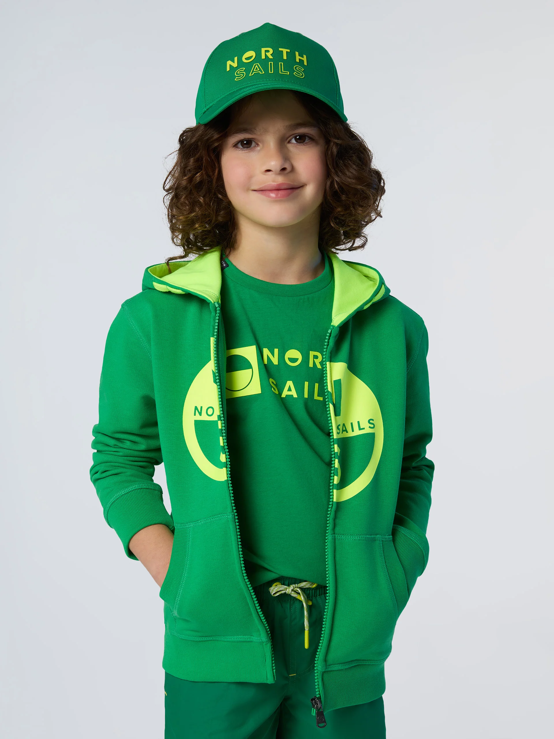 Zipper hoodie with maxi logo - Image 14