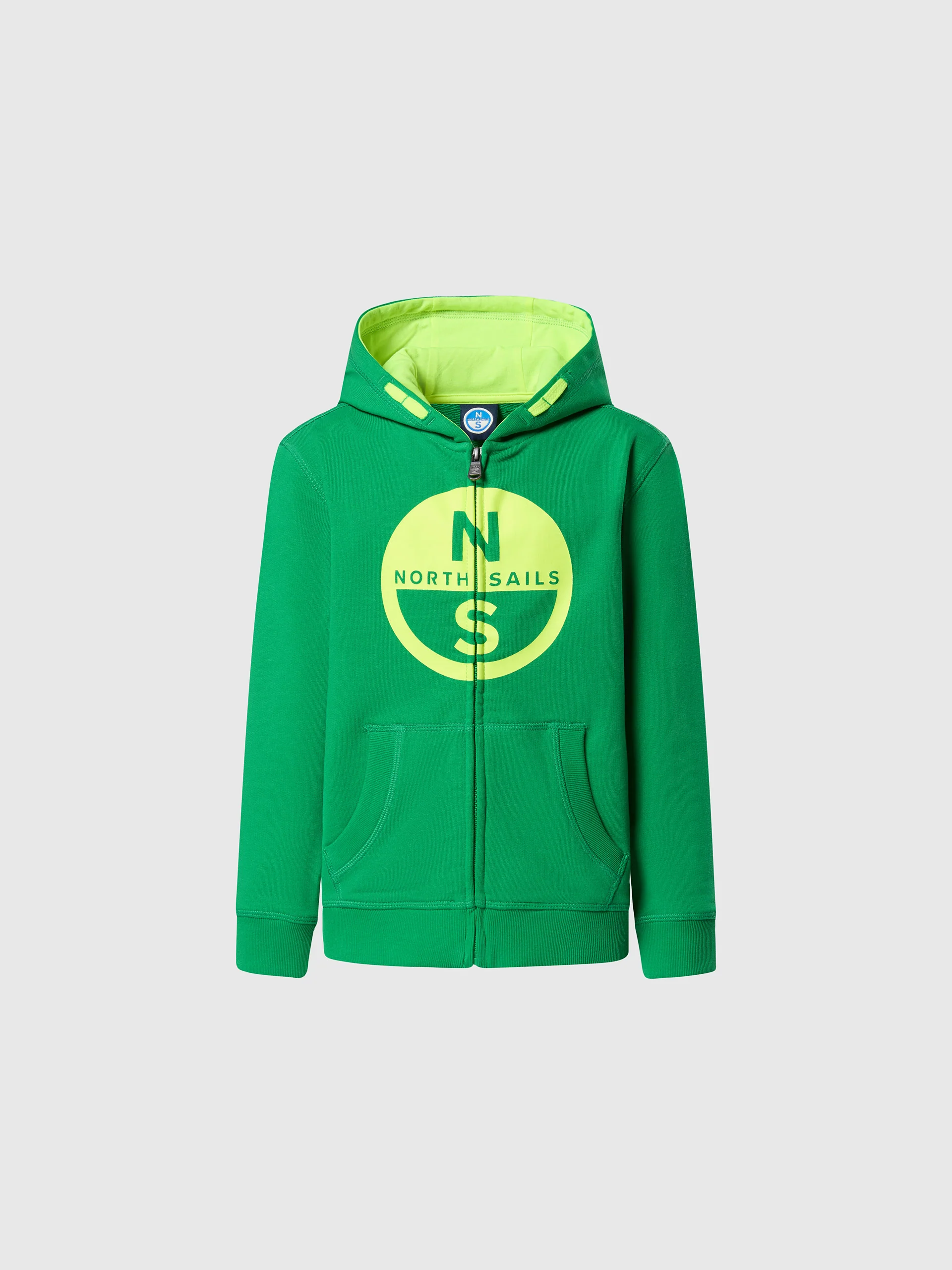 Zipper hoodie with maxi logo - Image 15