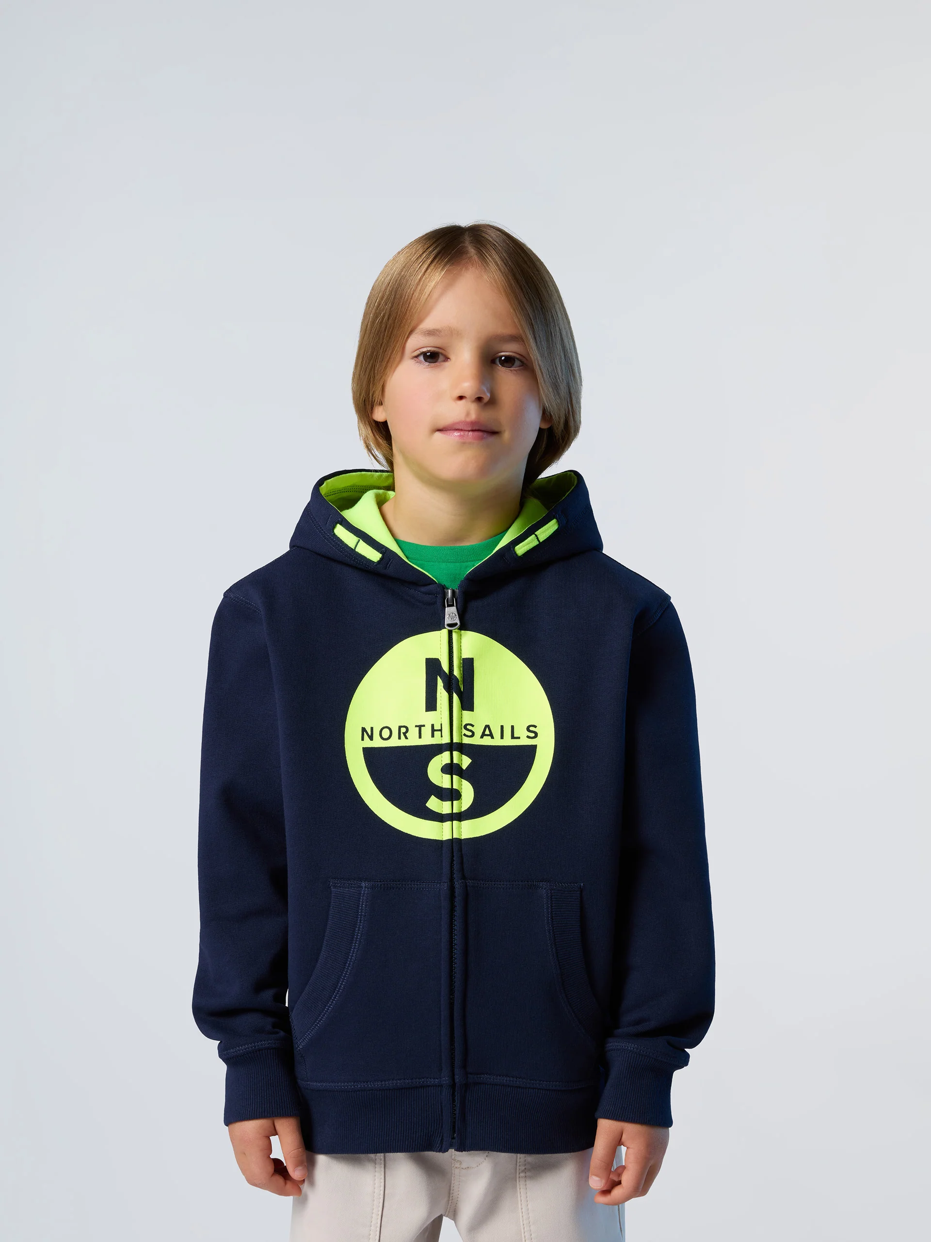 Zipper hoodie with maxi logo - Image 21